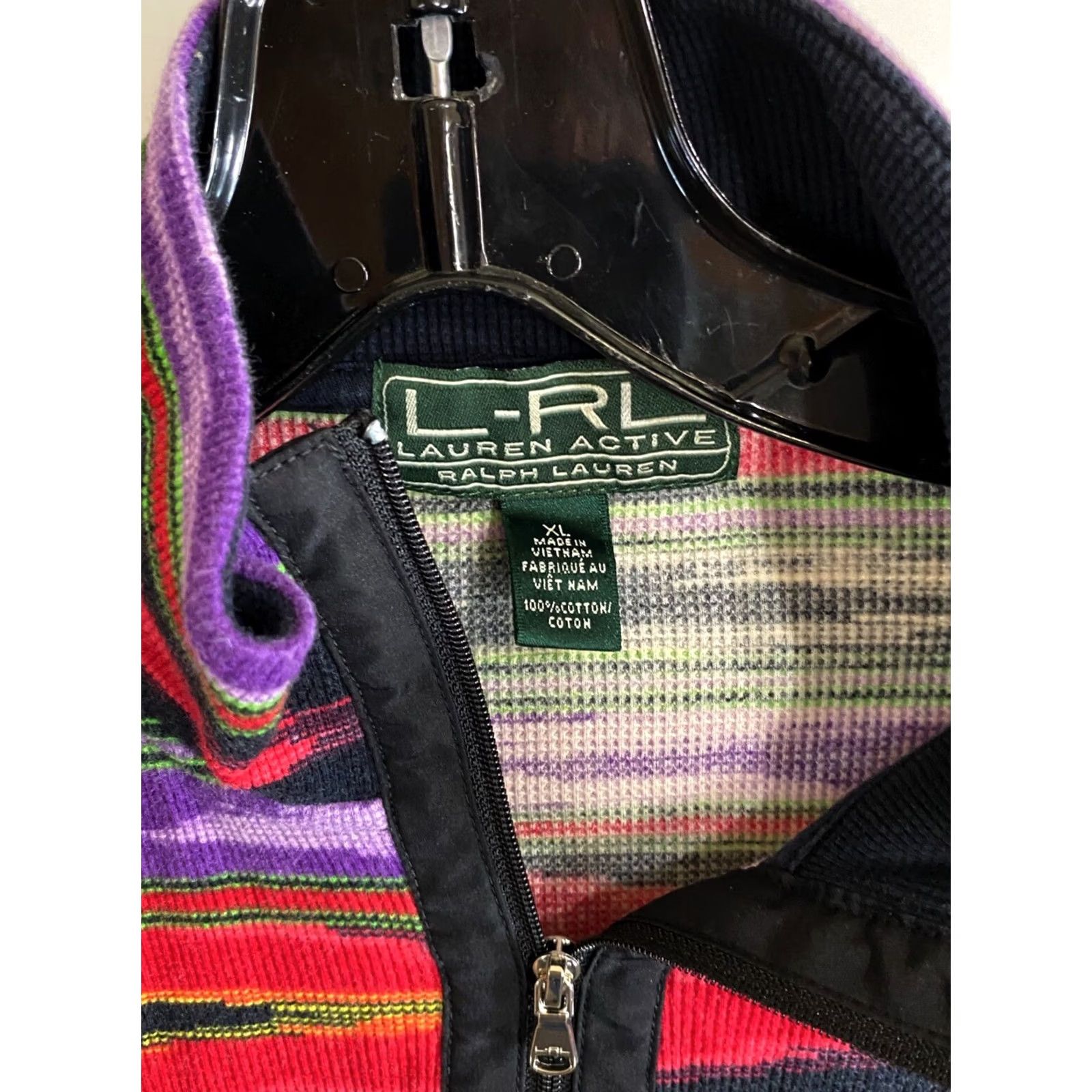Ralph Lauren Womans Ralph Lauren Aztec Zip SWEATER Marked XL FITS MEDIUM Size M / US 6-8 / IT 42-44 - 7 Thumbnail