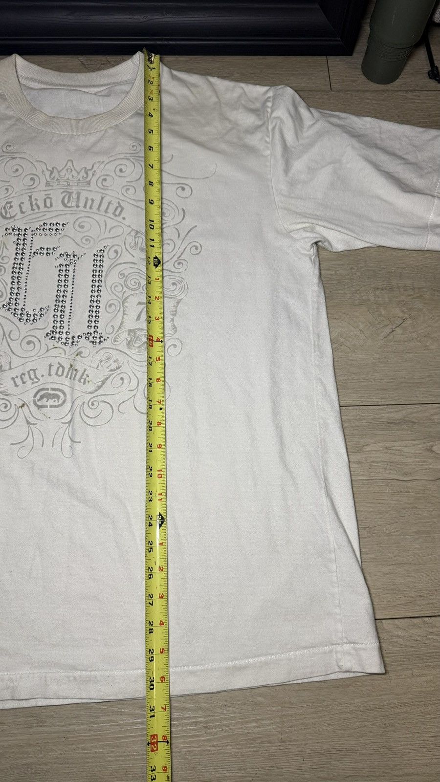 Ecko Unltd. Y2K 2000s Ecko Unltd Old English SpellOut Rhinestone Shirt Size US XXL / EU 58 / 5 - 7 Thumbnail