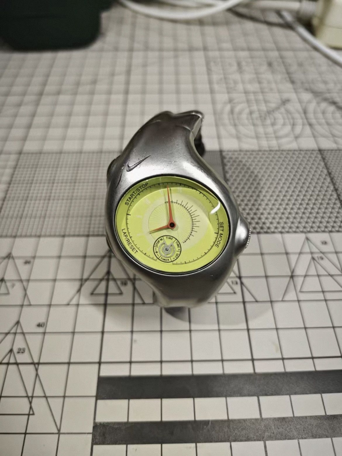 Nike Early 2000's Nike Stainless Steel Triax Analog lime Watch Size ONE SIZE - 1 Thumbnail