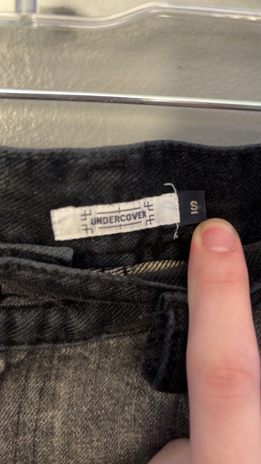 Undercover Undercover AW02 Witches Cell Division Velour Strip Jeans Size US 29 - 3 Thumbnail