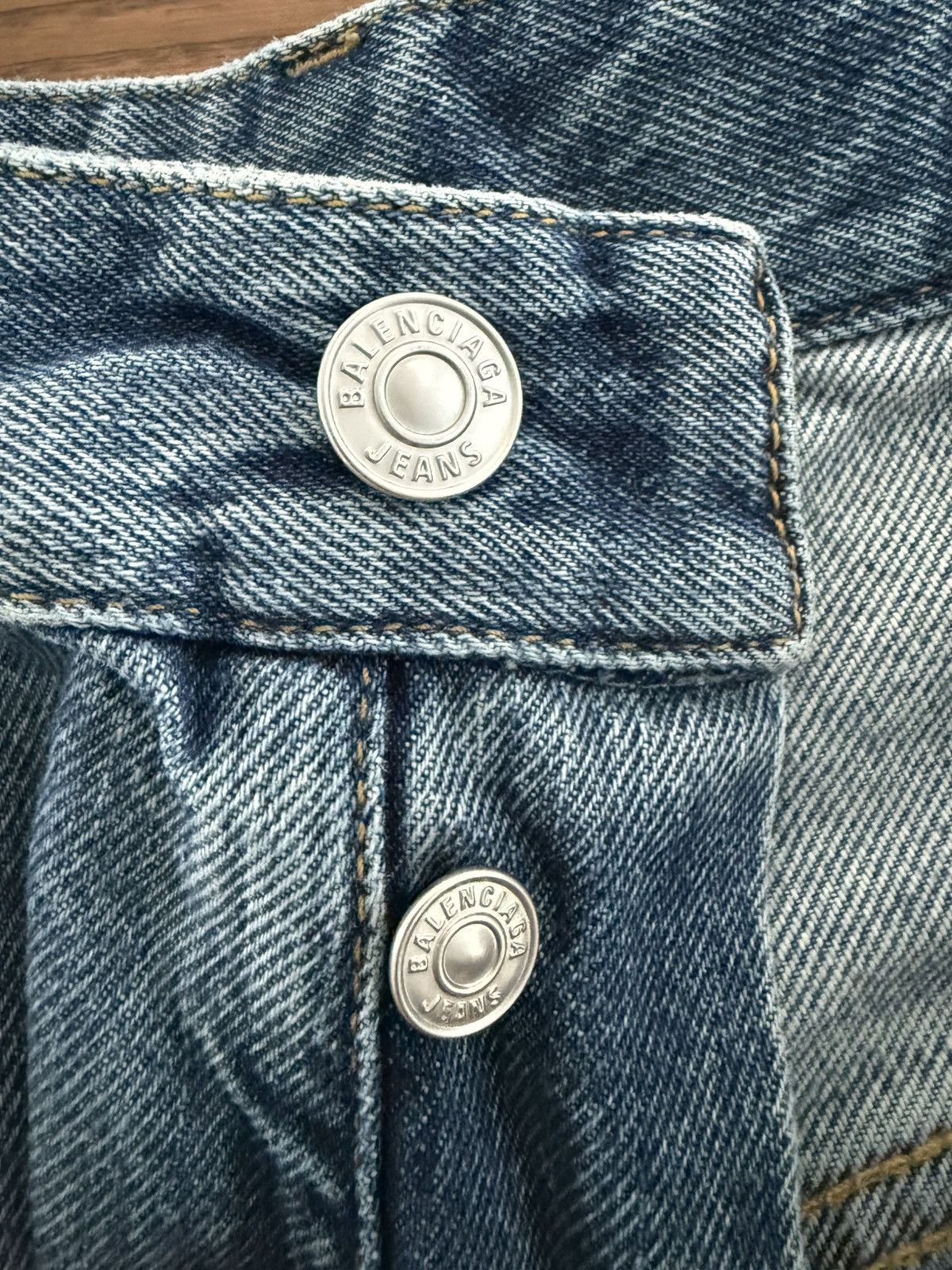 Balenciaga x Adidas Denim Baggy Pants Denim