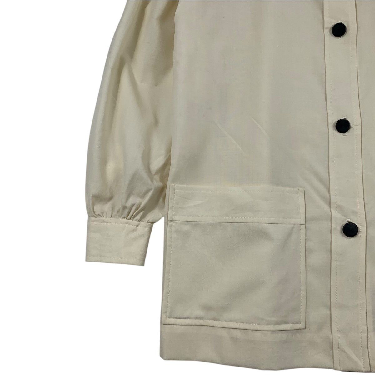 Yves Saint Laurent YvesSaintLaurent YSL Paris Designer Fully Button Coat Jacket Size M / US 6-8 / IT 42-44 - 4 Thumbnail