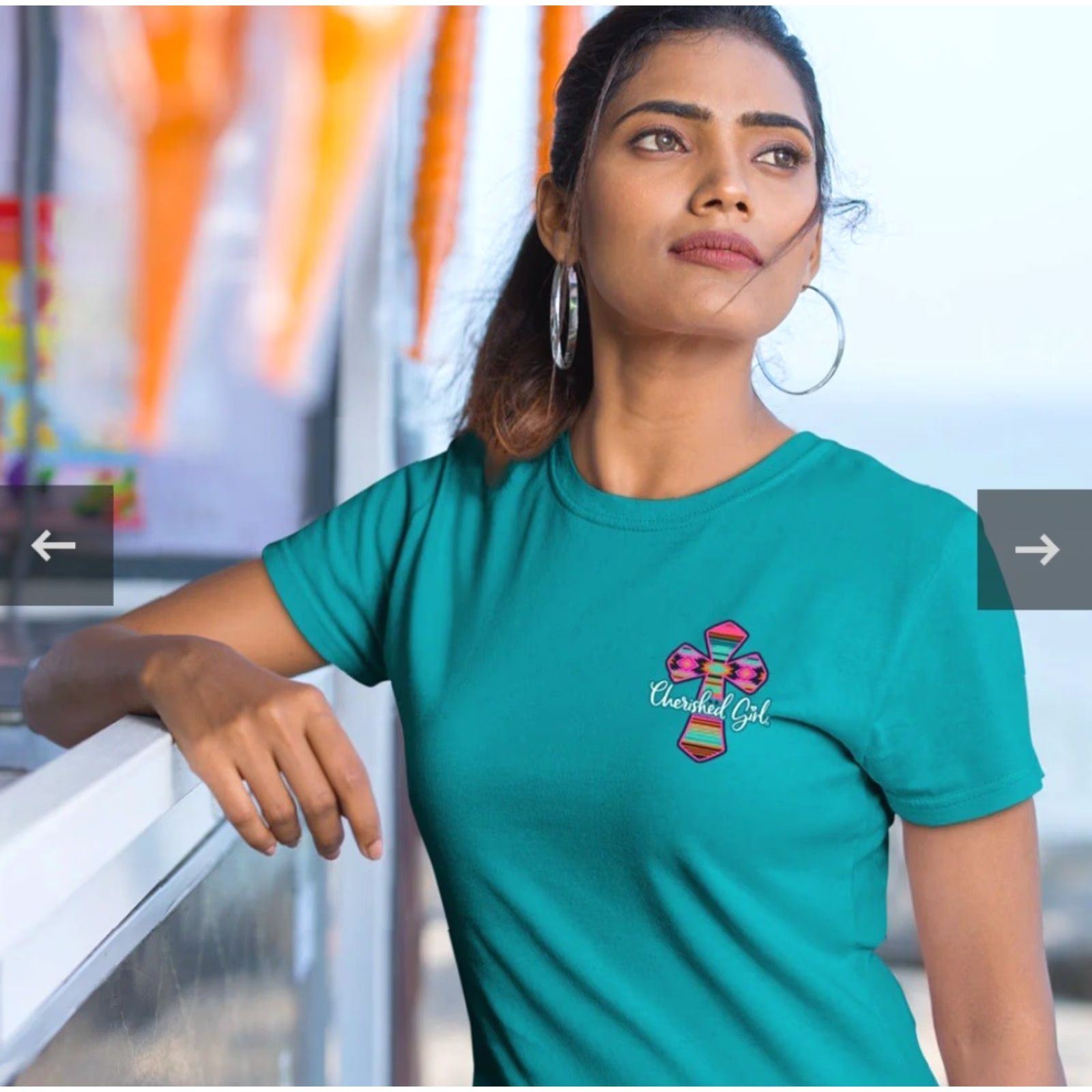 Vintage **Cherished Girl Women's Medium Blue T-Shirt "Worries Are Few"** User: Cherished Girl Women's Medium Blue T-Shirt "Worries Are Few" Size M / US 6-8 / IT 42-44 - 3 Thumbnail