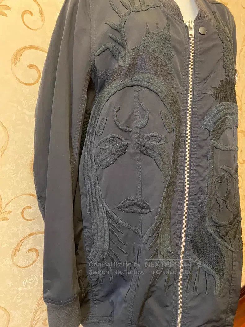 Rick Owens 15ss Rare Ghost Face Flight Jacket