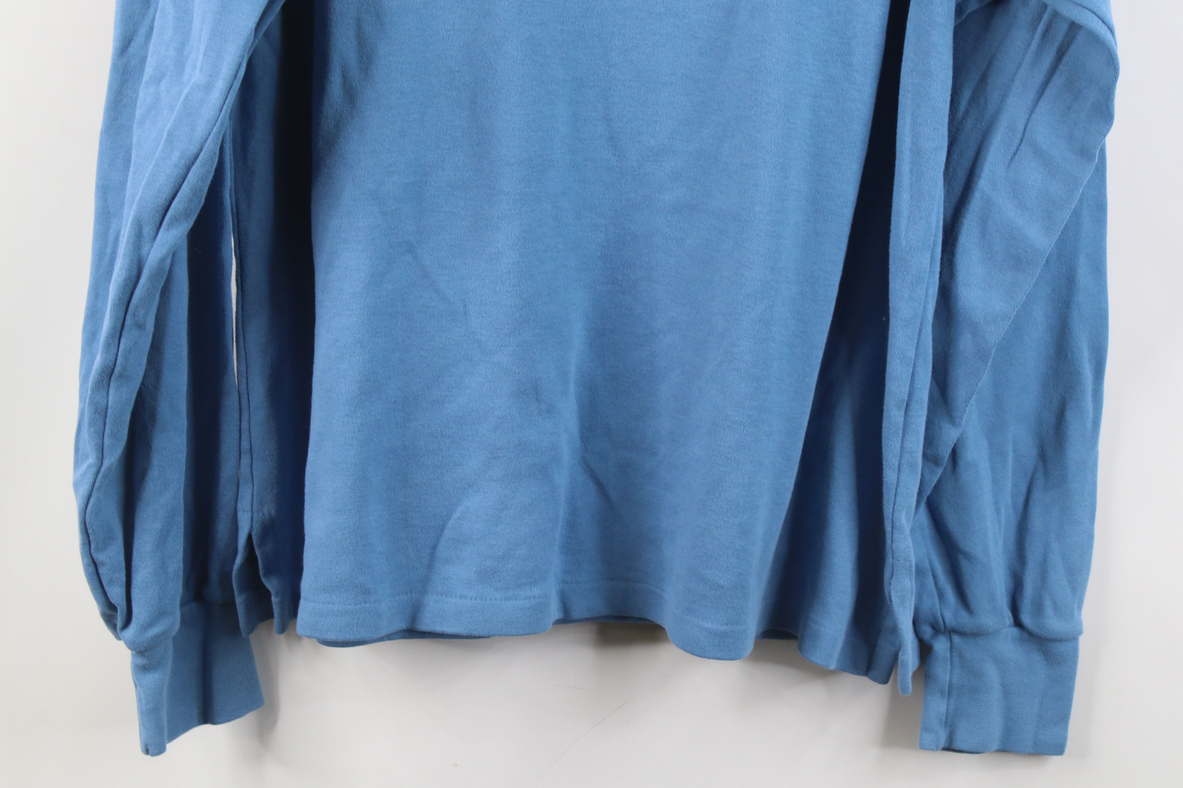 Lands' End Vintage 90s Lands End Cotton Knit Long Sleeve Rugby Polo USA Size US L / EU 52-54 / 3 - 14 Thumbnail