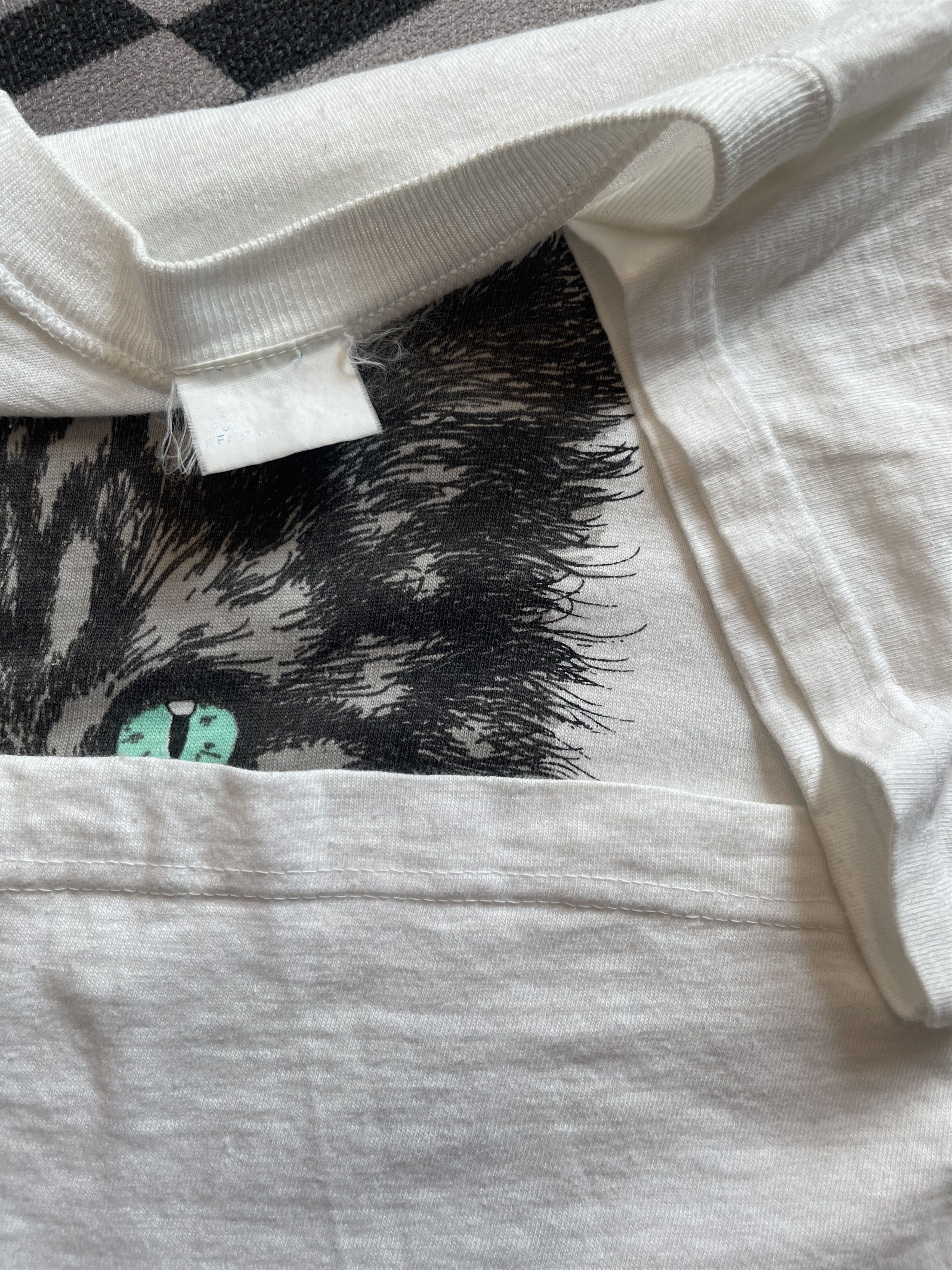 Vintage Vintage Realistic Cat Portrait Tee Mallorca Spain Souvenir Size US XL / EU 56 / 4 - 4 Thumbnail