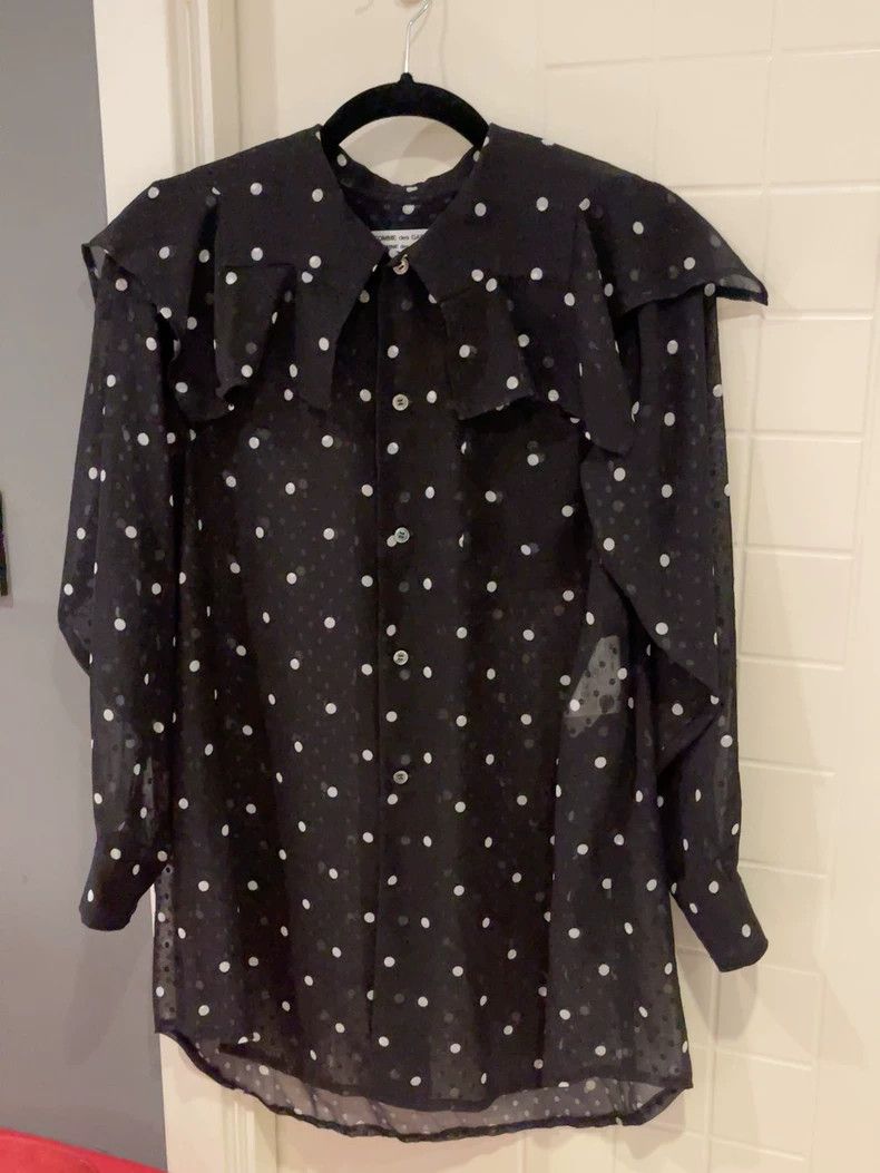 Comme des Garcons CDG Polka Dot Sheer Blouse - dmc Size US XS / EU 42 / 0 - 1 Thumbnail