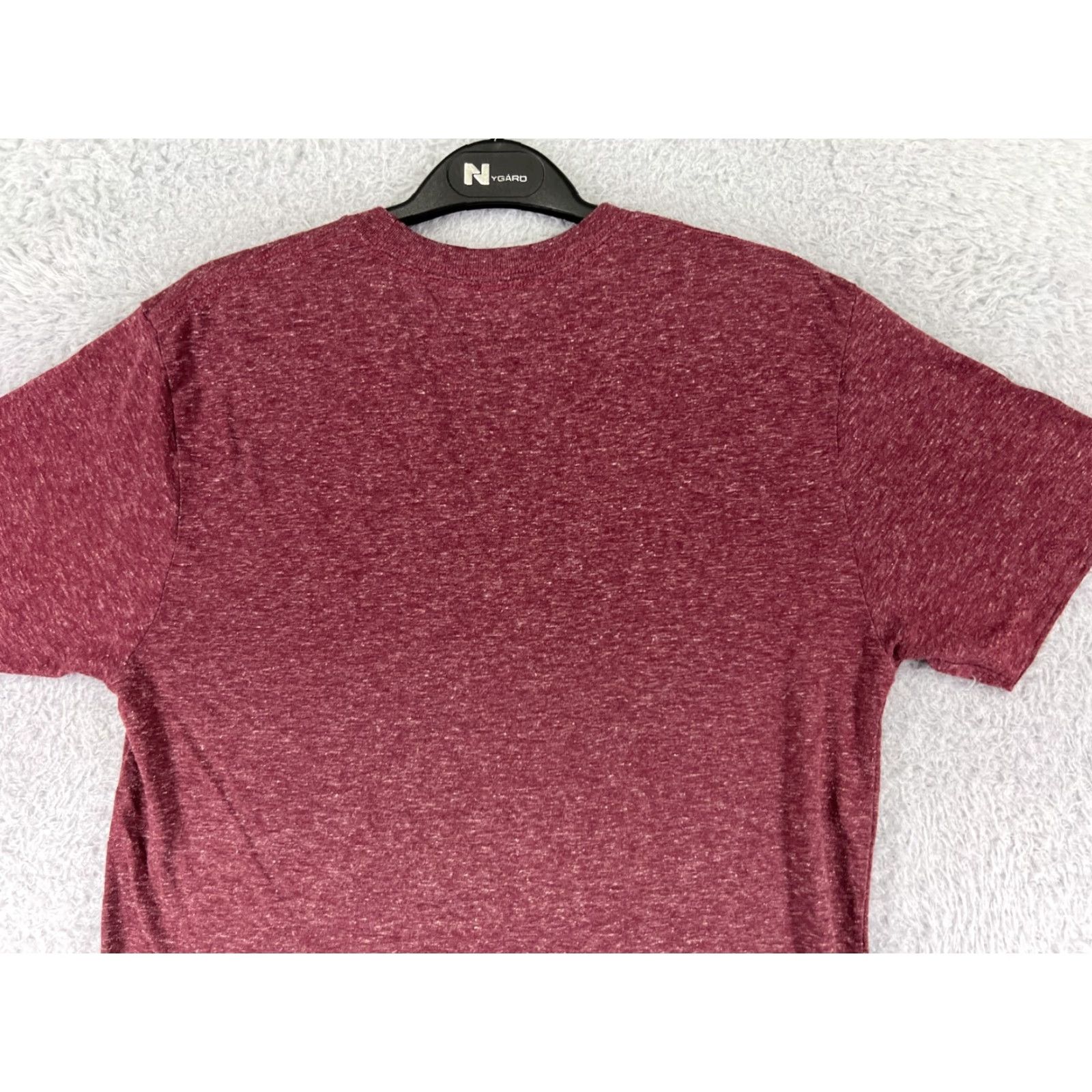 Vintage Red Dog Saloon Shirt Womens M Red Short Sleeve Crew Neck Polyester Jersey Made USA Size M / US 6-8 / IT 42-44 - 7 Thumbnail