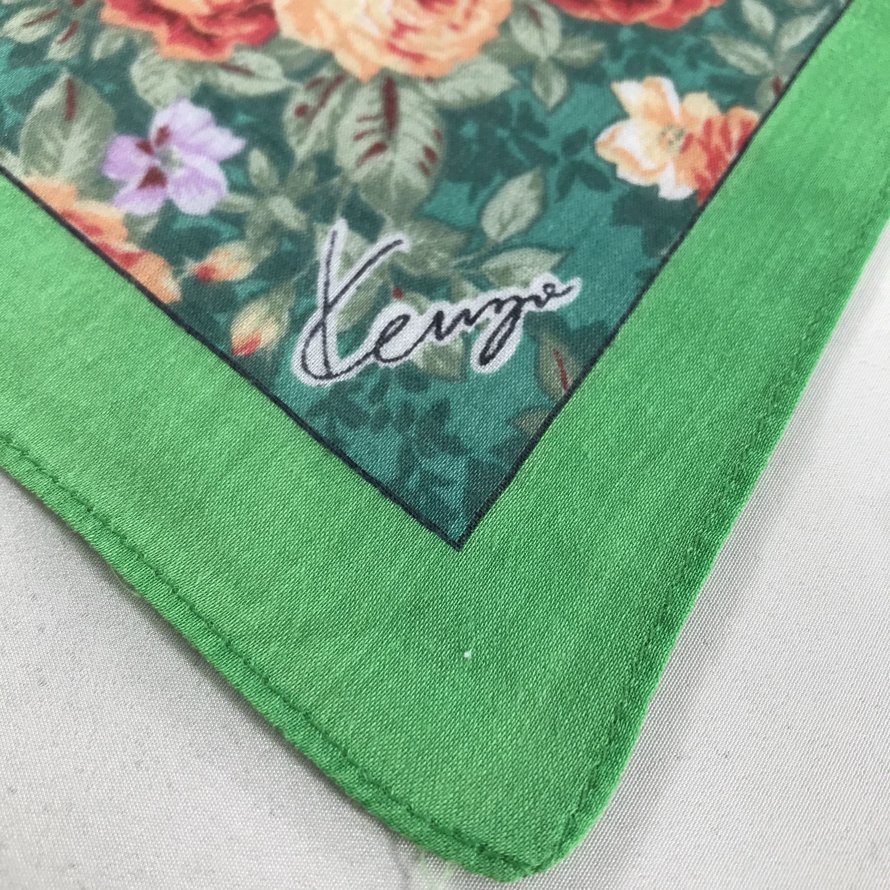 Kenzo Kenzo Floral Handkerchief Neckerchief Bandana H36 Size ONE SIZE - 4 Thumbnail