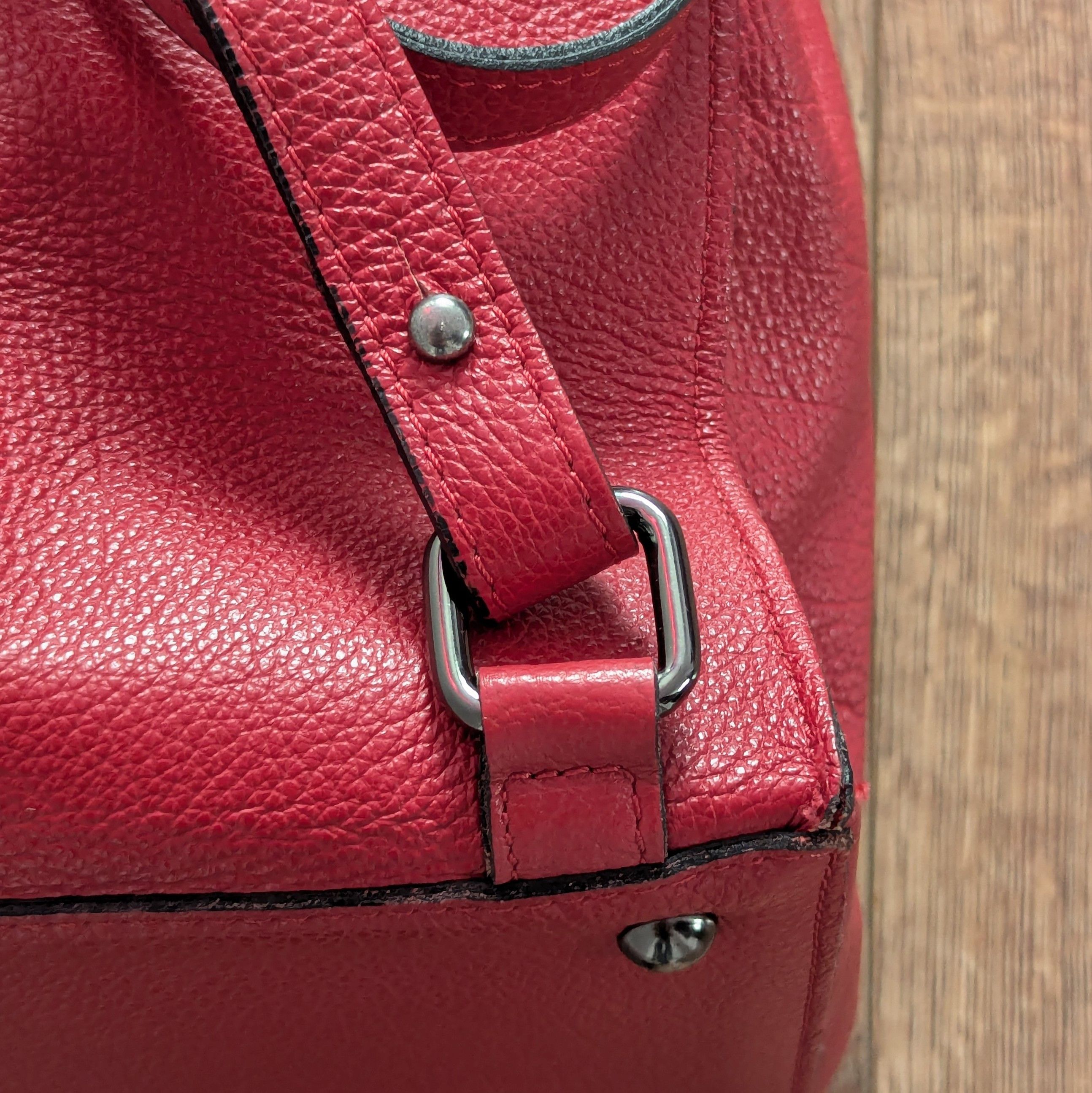 Baldinini Baldinini Trend Leather Backpack Red Made In Italy Rukzak Size ONE SIZE - 22 Thumbnail