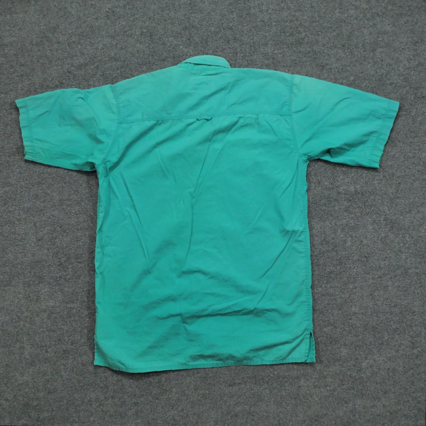 Polo Ralph Lauren VINTAGE Polo Ralph Lauren Blaire Shirt Mens M Green Blue Teal Button-Down Short Sleeve Size US M / EU 48-50 / 2 - 7 Thumbnail