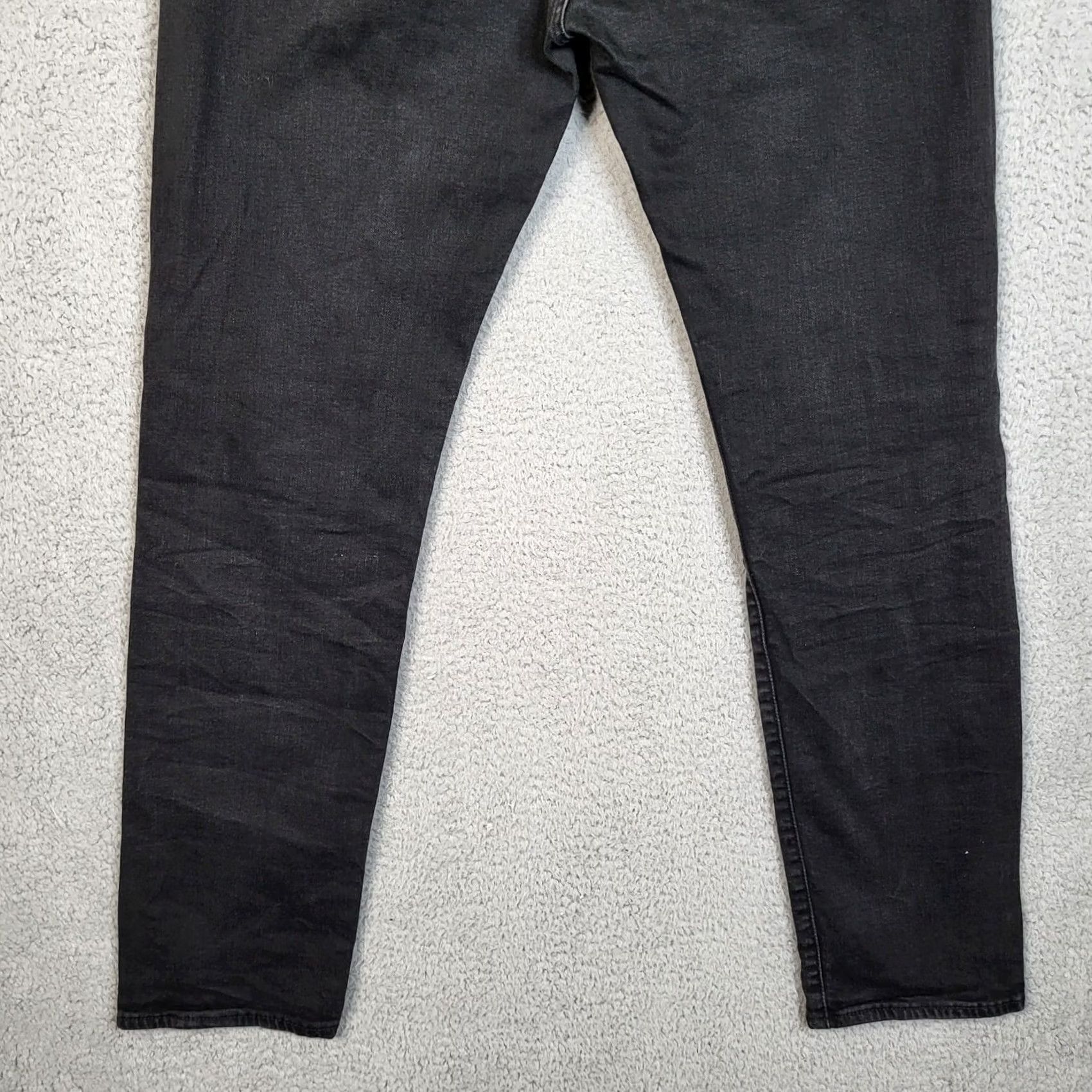 Levi's Levi’s 502 Jeans Straight Regular Black Denim Size 34 Womens 34 Dark Wash Casual Belted Comfort 90s None Size 24" / US 00 / IT 34 - 6 Thumbnail