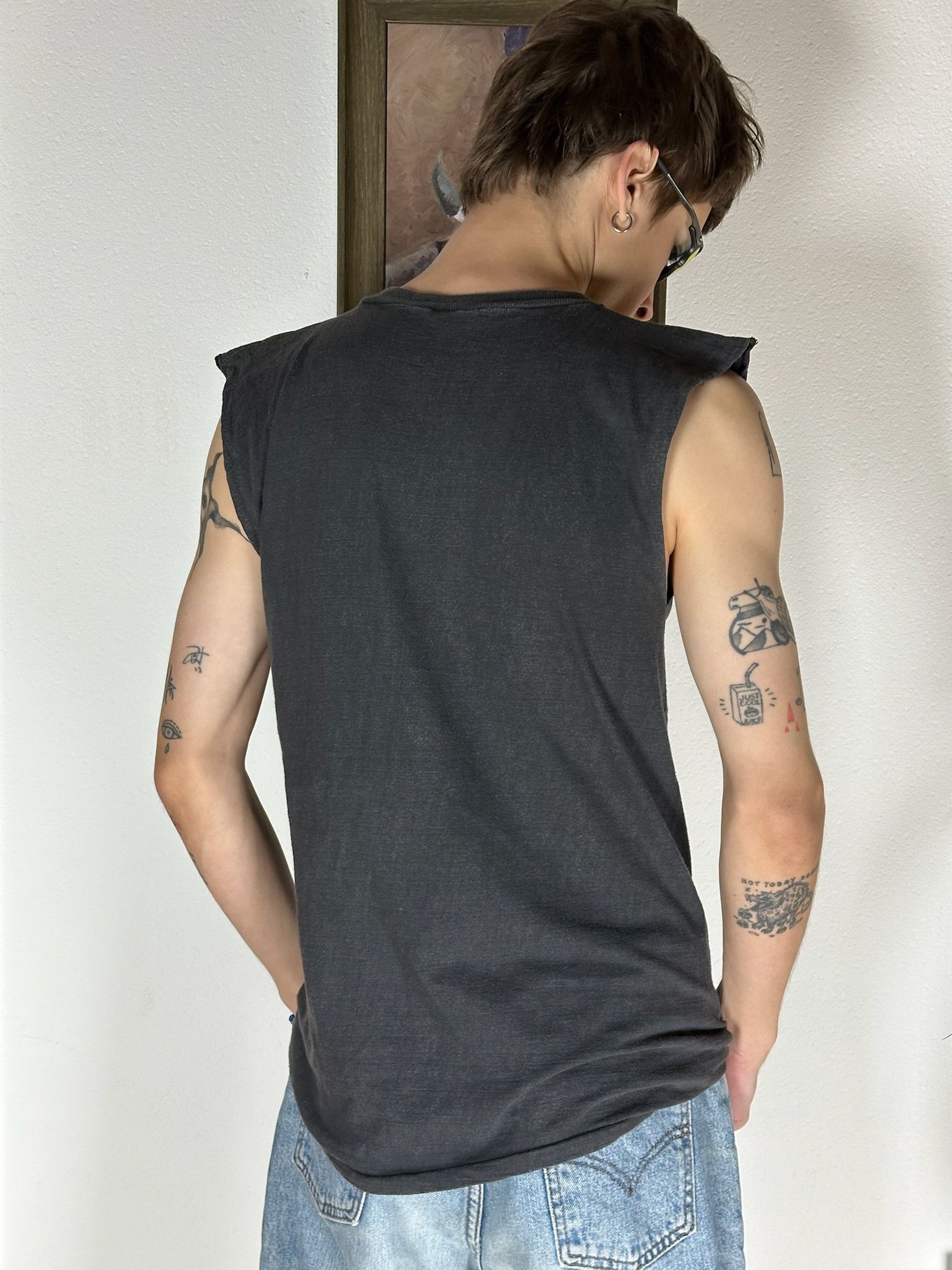 Band Tees Vintage Anthrax tee sleeveless Shirt tank top punk Size US M / EU 48-50 / 2 - 3 Thumbnail