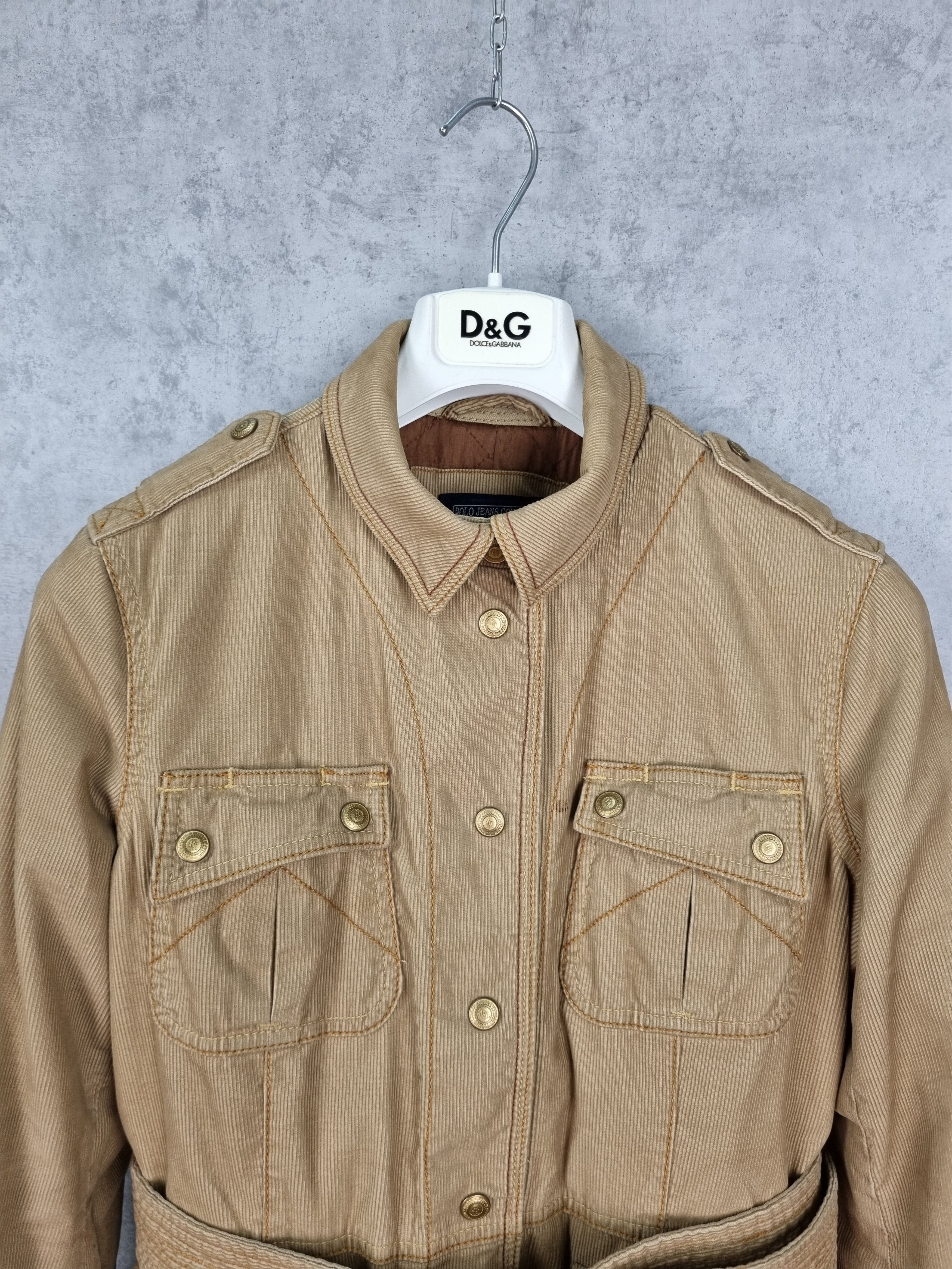 Polo Ralph Lauren × Ralph Lauren Ralph Lauren Corduroy Military Style Blazer Light Jacket Size L / US 10 / IT 46 - 6 Thumbnail