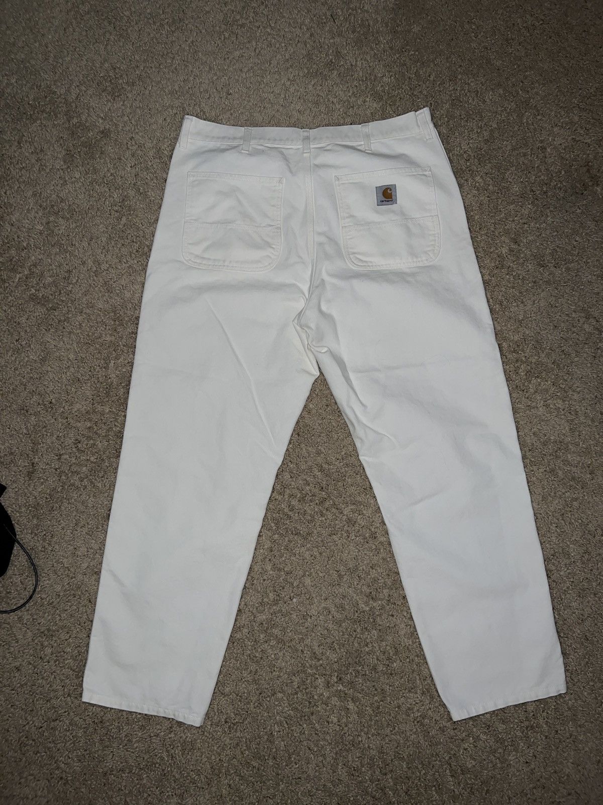 Carhartt Wip Carhartt WIP White Canvas Work Pants Size US 38 / EU 54 - 4 Thumbnail