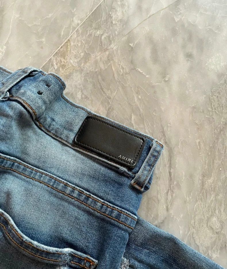 Amiri Amiri 15 season OG patchwork blue jeans Size US 30 / EU 46 - 3 Thumbnail