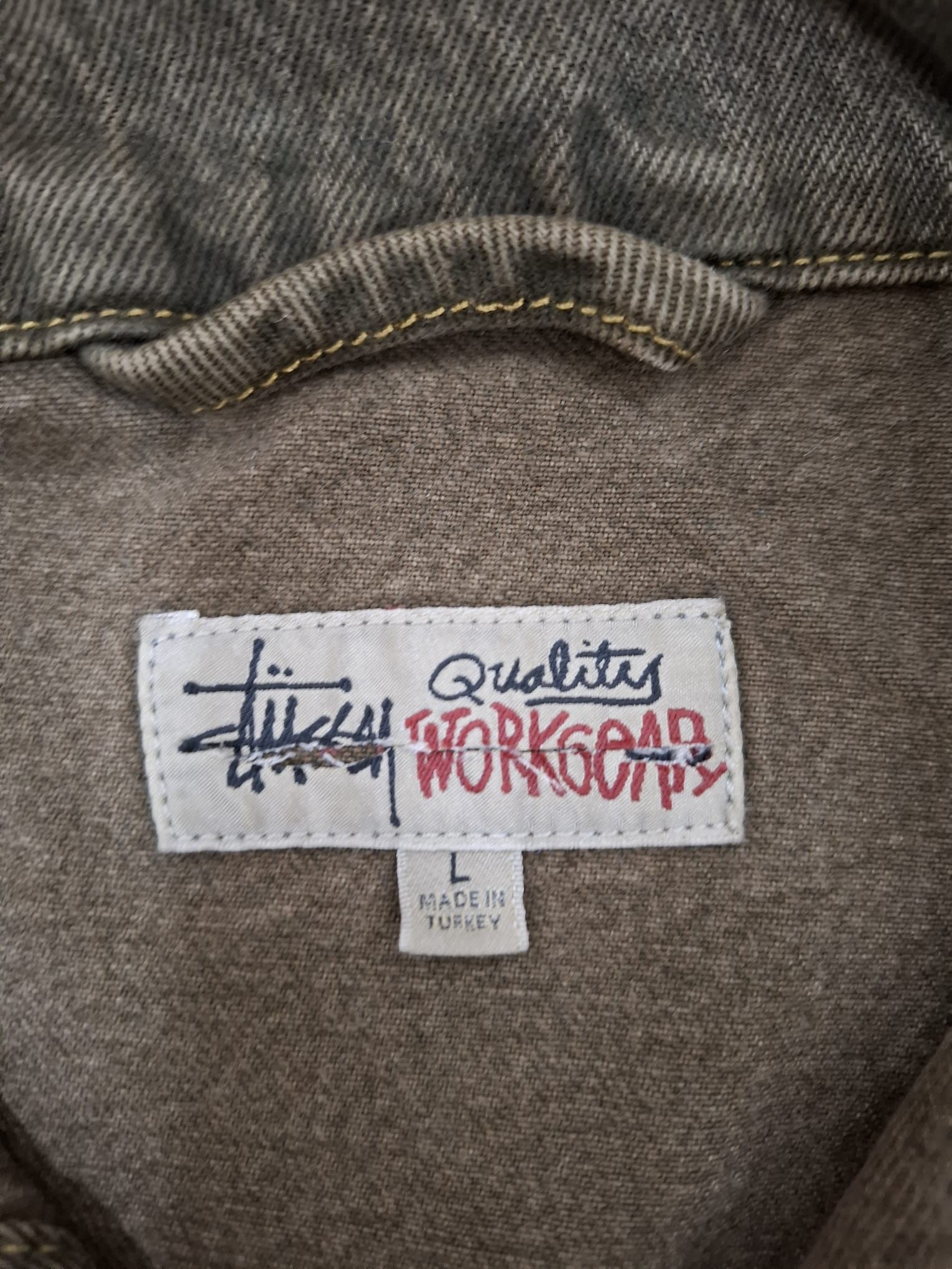 Stussy Trucker Denim Jacket in Mushroom Size US L / EU 52-54 / 3 - 15 Thumbnail