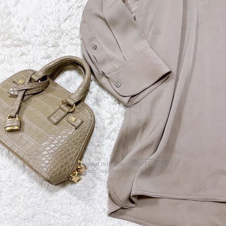 The Row The Row Grey Silk Shirt Size M / US 6-8 / IT 42-44 - 3 Thumbnail