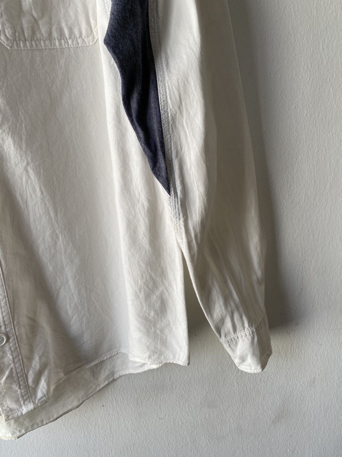 Japanese Brand × Visvim Vintage Visvim Patchwork Design Button Up Shirt Size US M / EU 48-50 / 2 - 7 Thumbnail