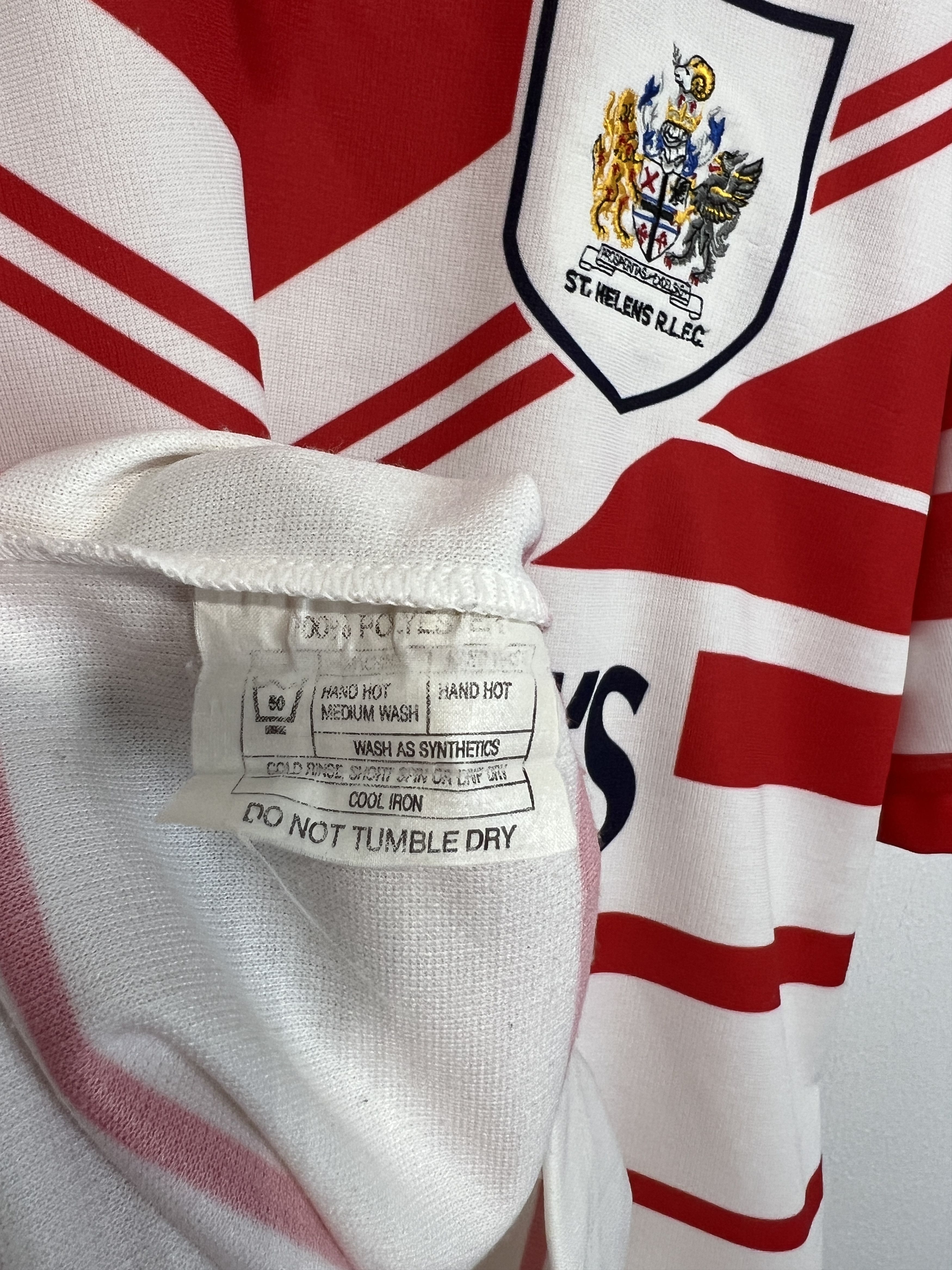 Vintage Vintage St Helens Rugby Union Jersey Shirt Trikot Rare Sport Size US L / EU 52-54 / 3 - 6 Thumbnail