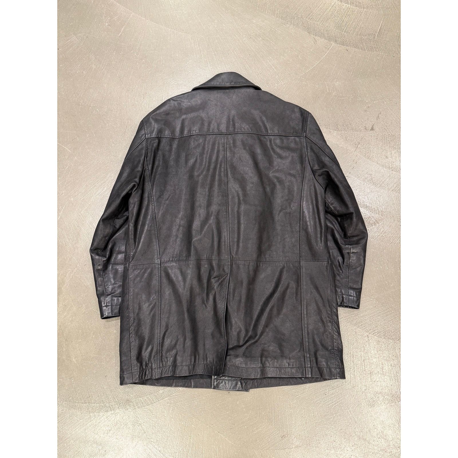 Yves Saint Laurent 1990s Yves Saint Laurent heavy leather coat Size US L / EU 52-54 / 3 - 4 Thumbnail