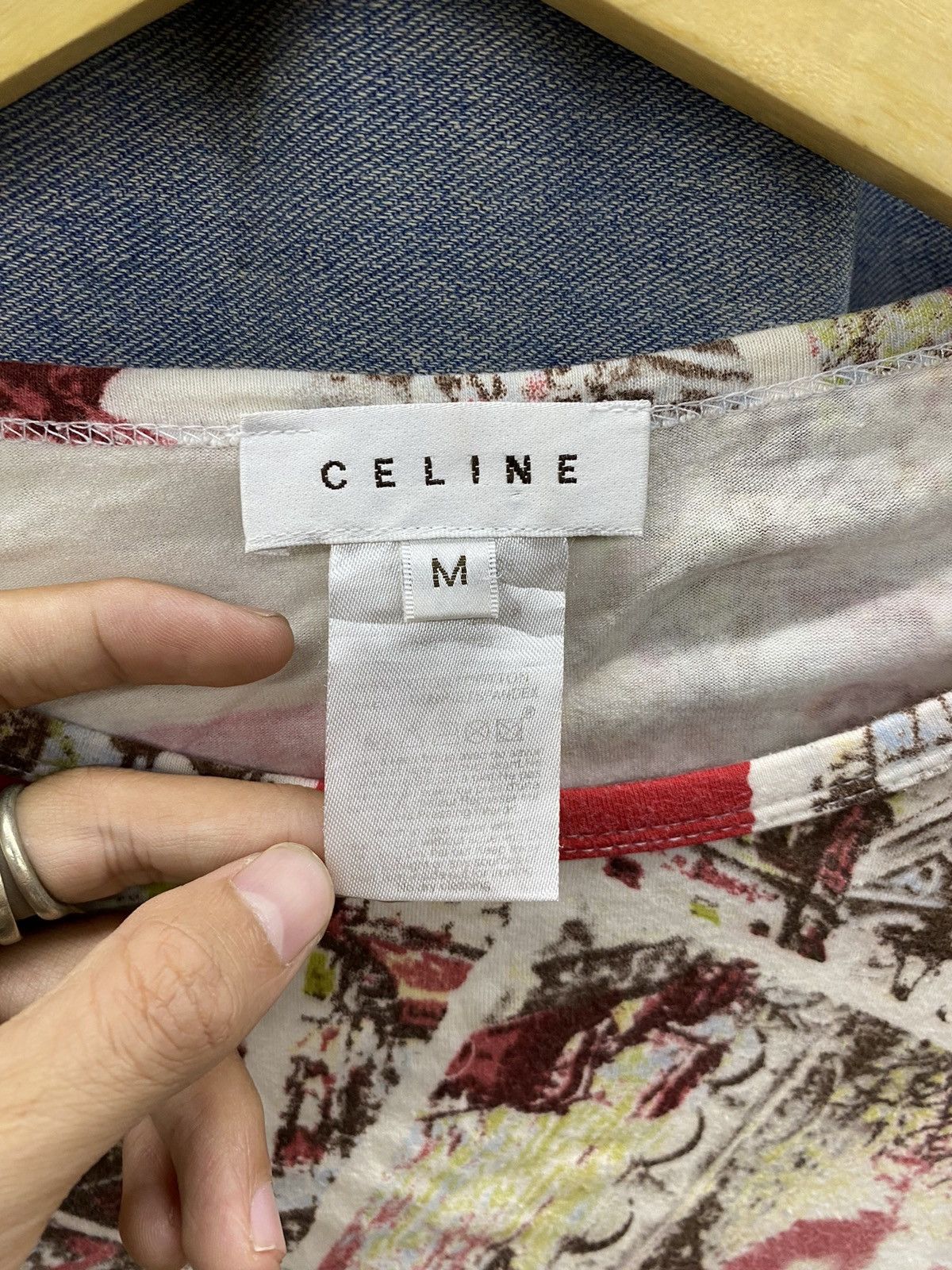 Celine vintage celine longsleeve art picture photo Size S / US 4 / IT 40 - 3 Thumbnail