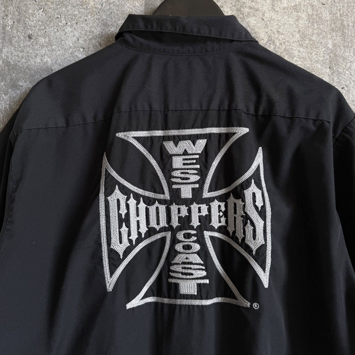 West Coast Choppers Vintage WEST COAST CHOPPERS WCC Chain Stitch Mechanic Shirt Size US XXL / EU 58 / 5 - 4 Thumbnail