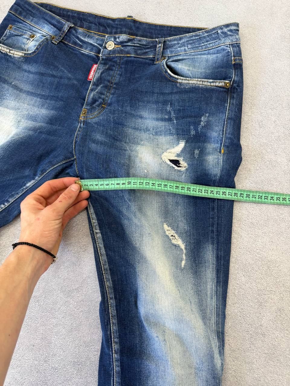 Dsquared2 Dsquared2 Distressed Washed Drip Luxury Y2K Jeans Size US 32 / EU 48 - 11 Thumbnail