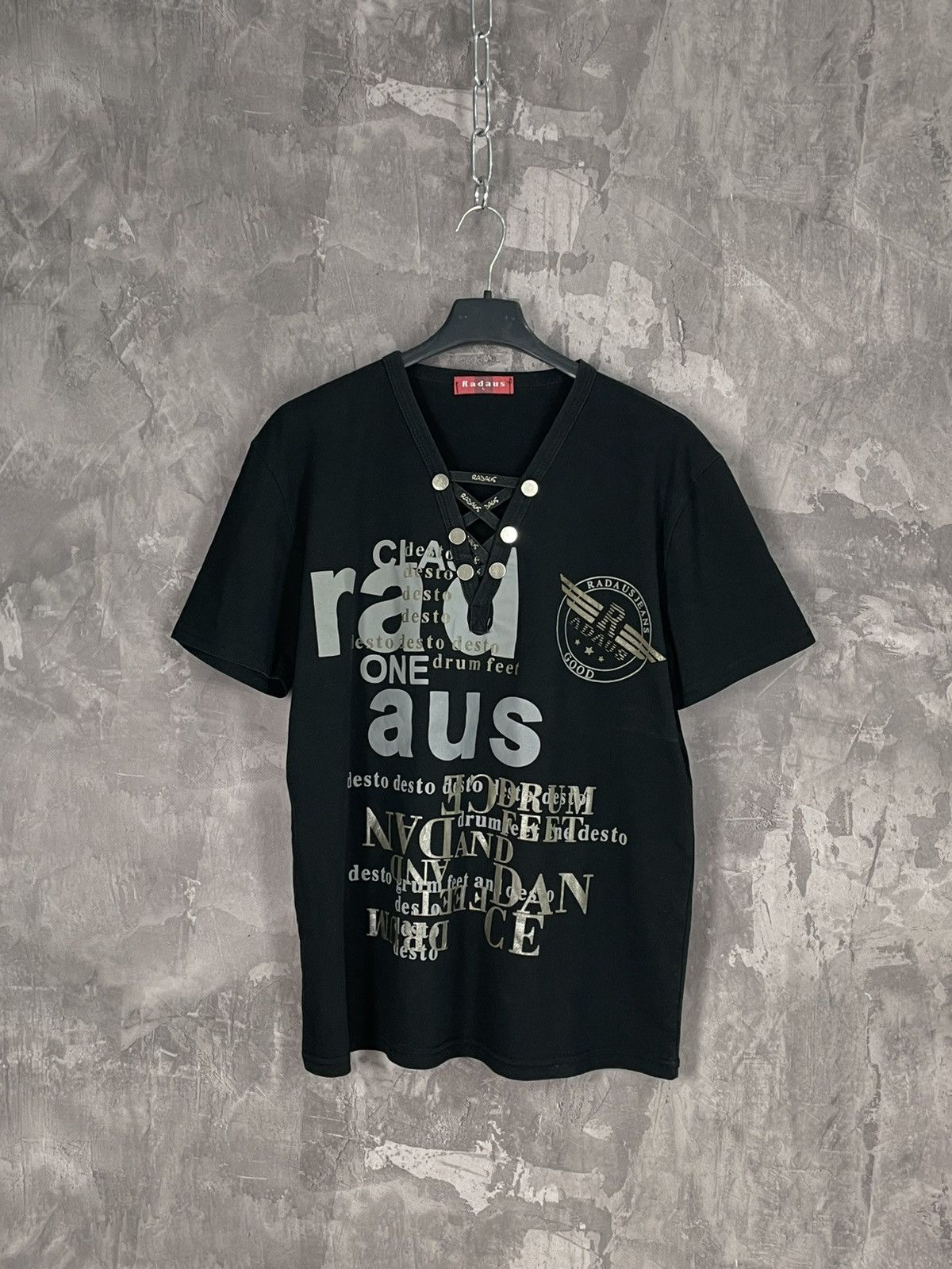 If Six Was Nine × Vintage Y2K Military Glam Japanese Style Tank Top T-Shirt Vest Size L / US 10 / IT 46 - 1 Thumbnail