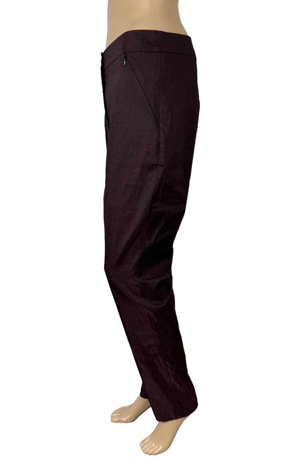 Sarah Pacini Sarah Pacini Linen-Elastan Slim Pants size 1 Size 24" / US 00 / IT 34 - 6 Thumbnail