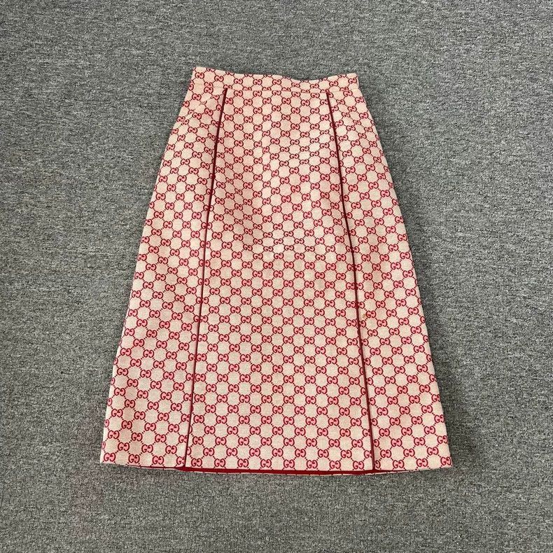 Gucci Gucci Double G Print Skirt, Size 38-2506 Size 37" - 3 Thumbnail