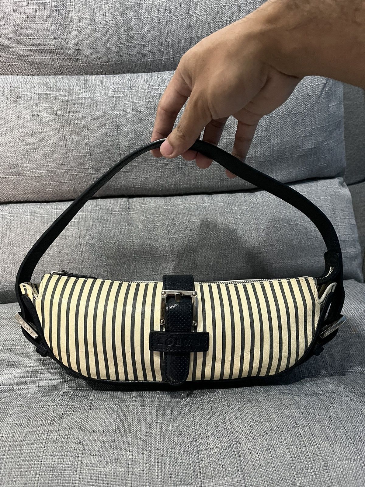 image of Loewe Striped Handle/shoulder Bag, Women's