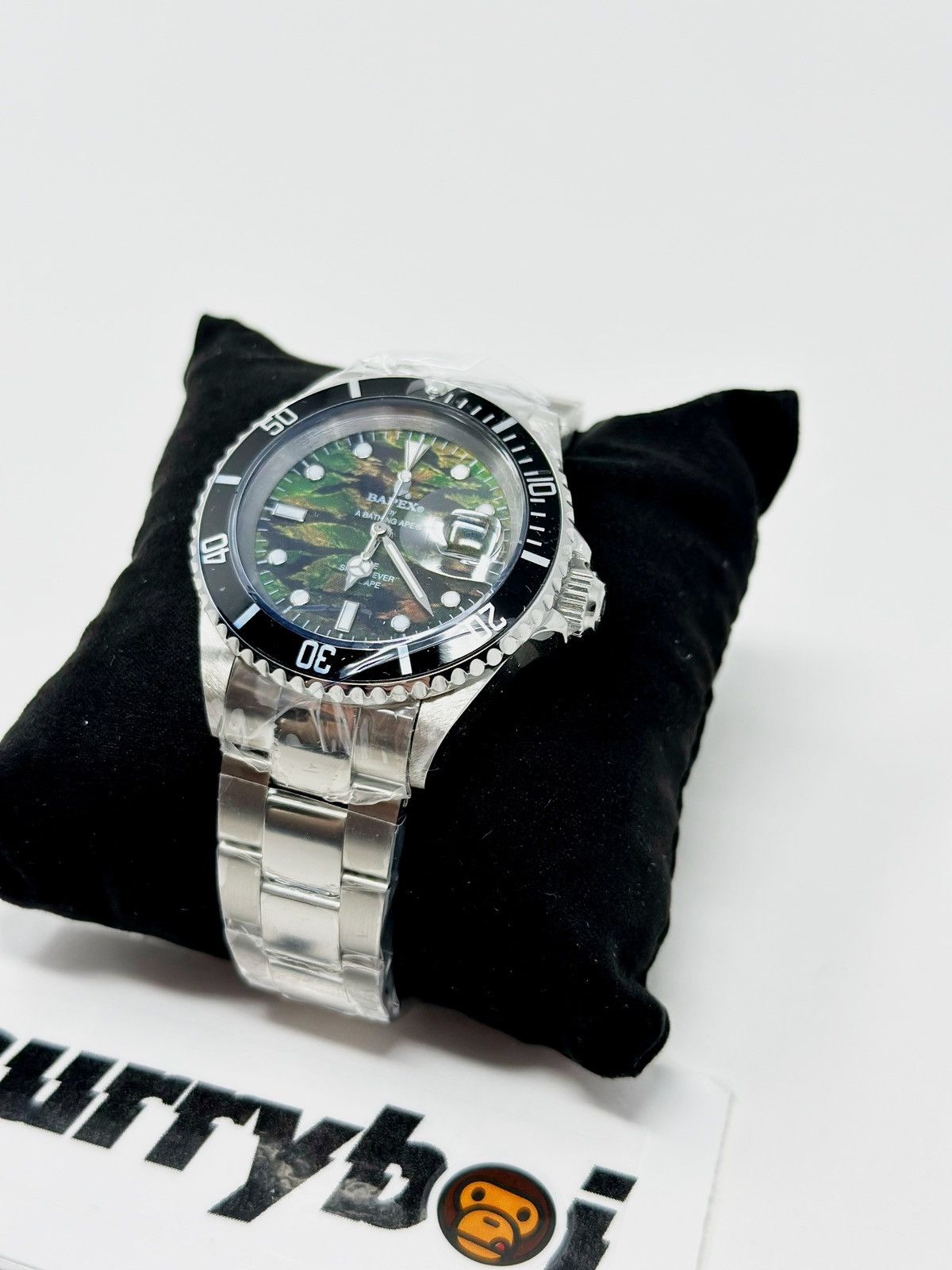 Bape BAPE Type 1 Tiger Camo Bapex Watch Tiger Camo/Silver Size ONE SIZE - 4 Thumbnail