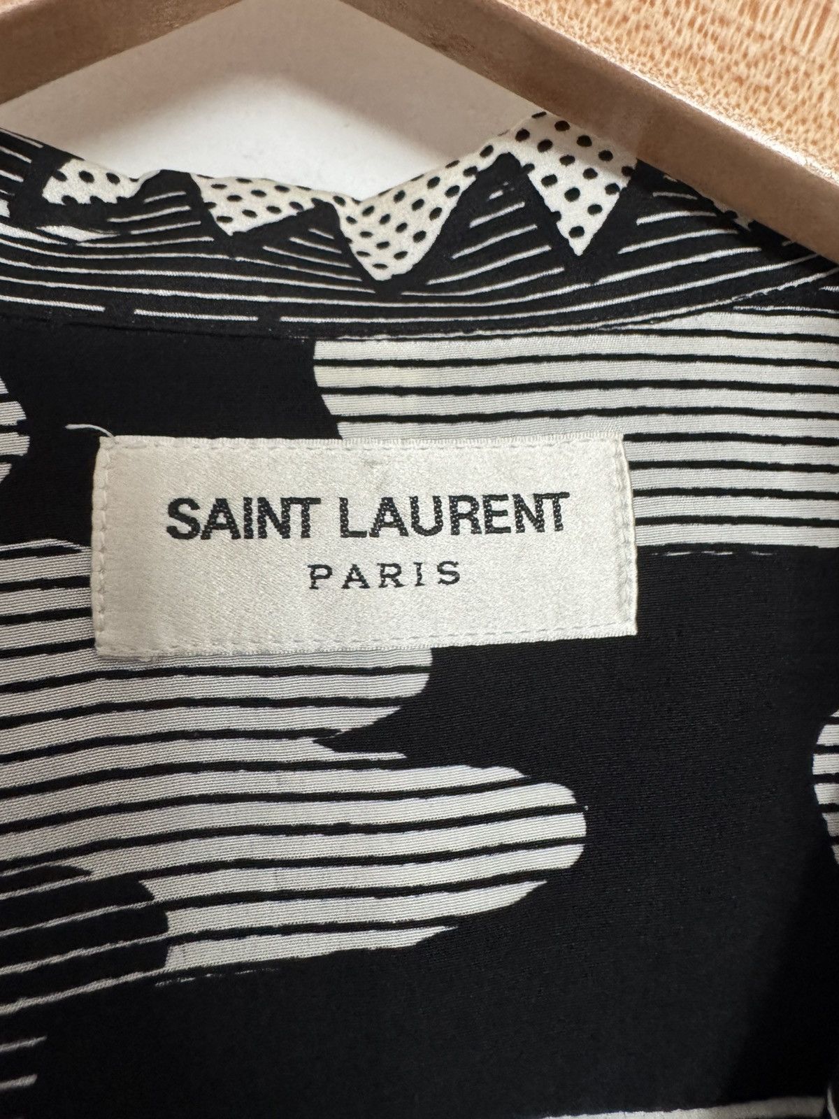 Saint Laurent Paris SS16 Sample Surf Sound Skull Colada Shirt Size US M / EU 48-50 / 2 - 2 Thumbnail