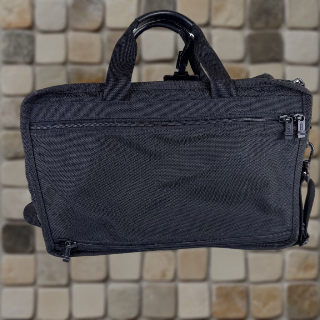 Tumi Tumi Messenger Bag Black Nylon Briefcase 18in 11in 6in Medium Laptop Bag Size ONE SIZE - 1 Thumbnail