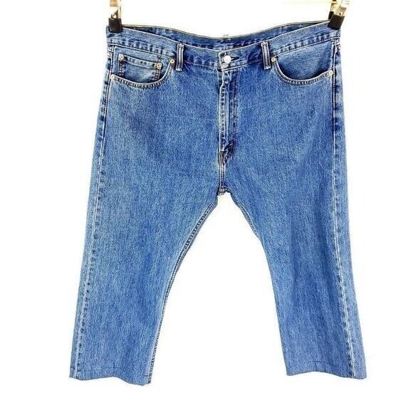 Levi's Levi's 505 Blue Jeans 42/25 High Rise Medium Wash Selvedge Size US 42 / EU 58 - 1 Thumbnail