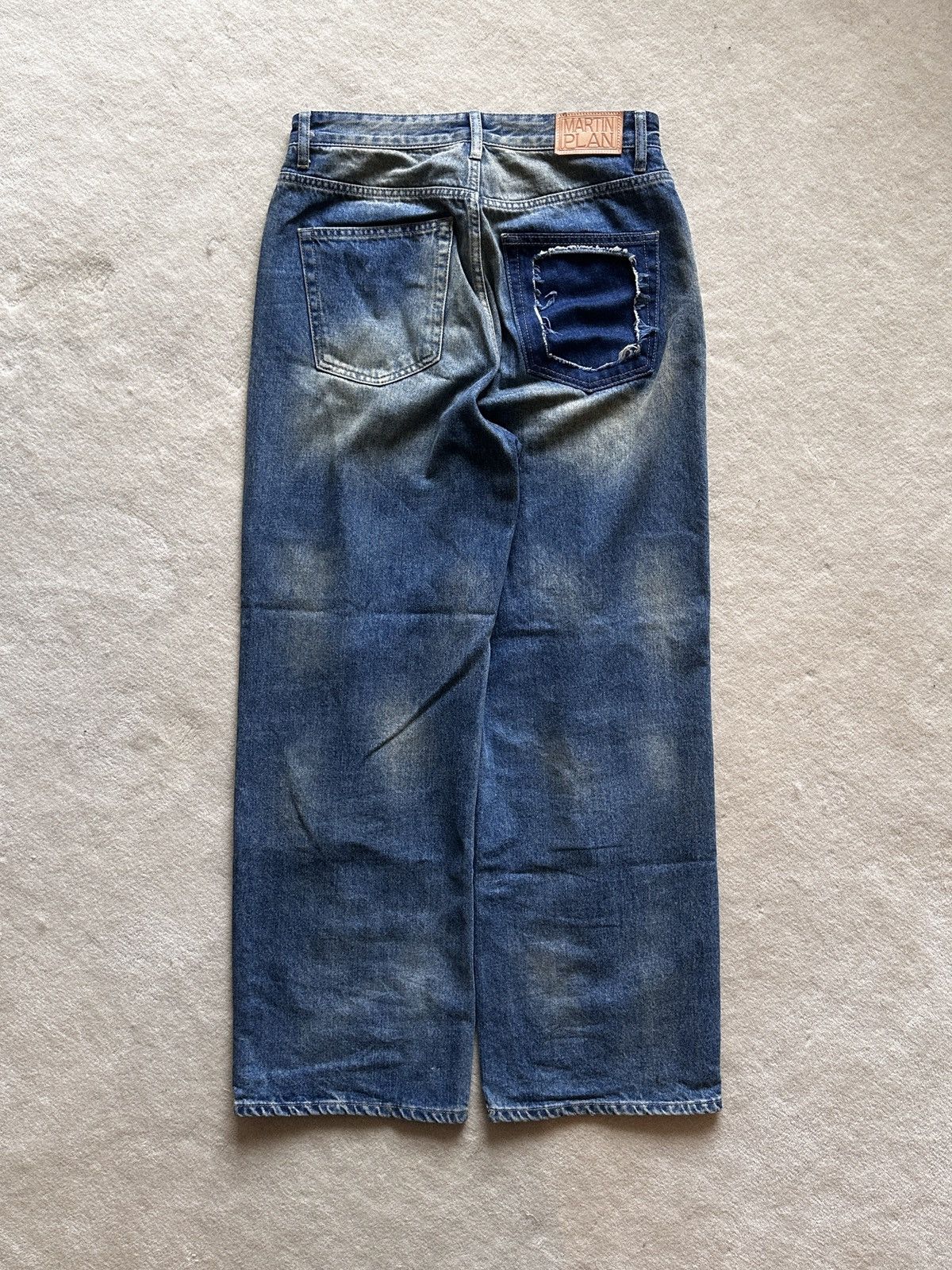 Vintage Dirty Blue Wash Straight Leg Denim — Martin Plan | US30 Size US 30 / EU 46 - 7 Thumbnail