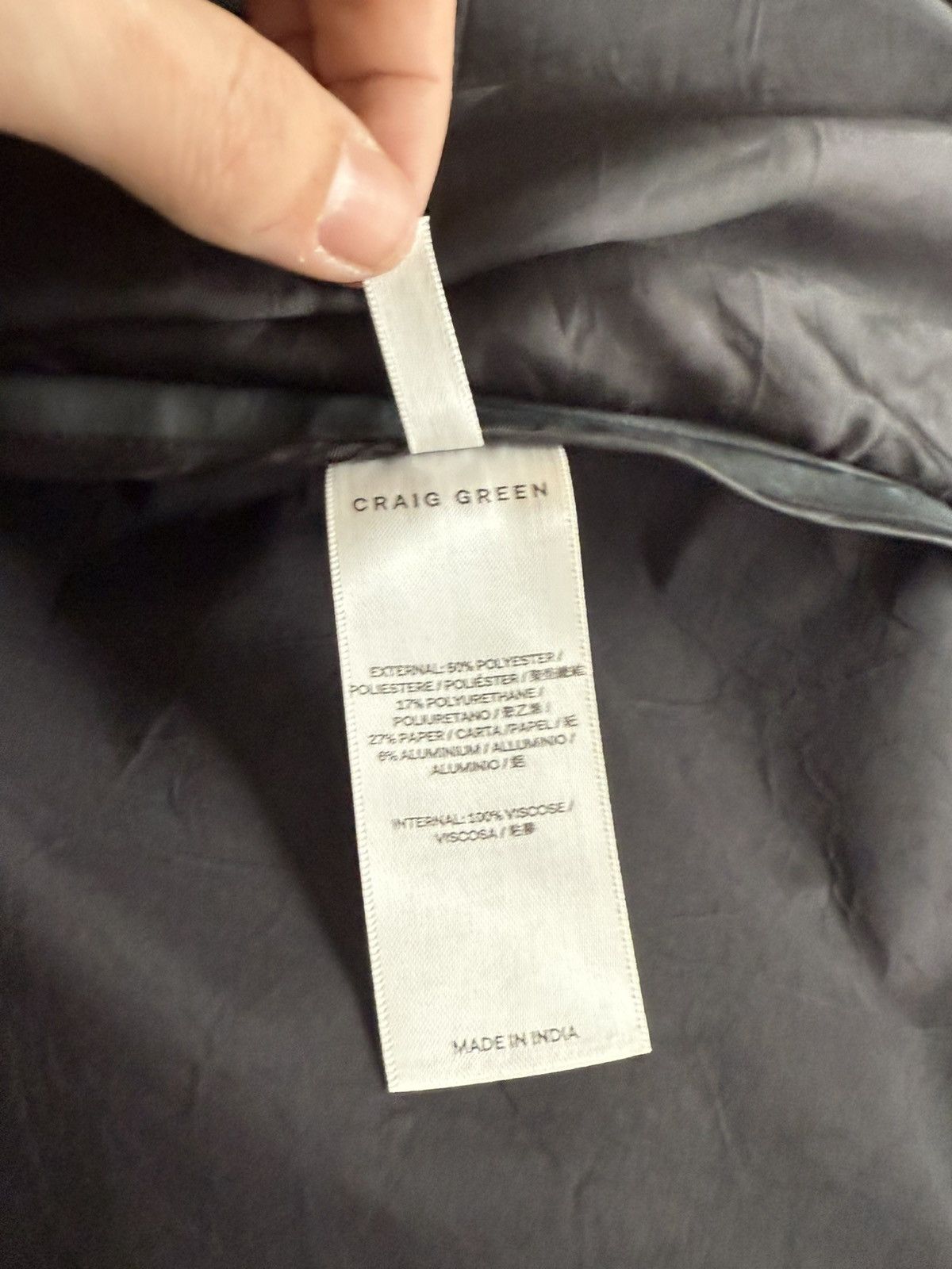 Craig Green Craig Green L Wax Mac with Tags detail Size US L / EU 52-54 / 3 - 8 Thumbnail