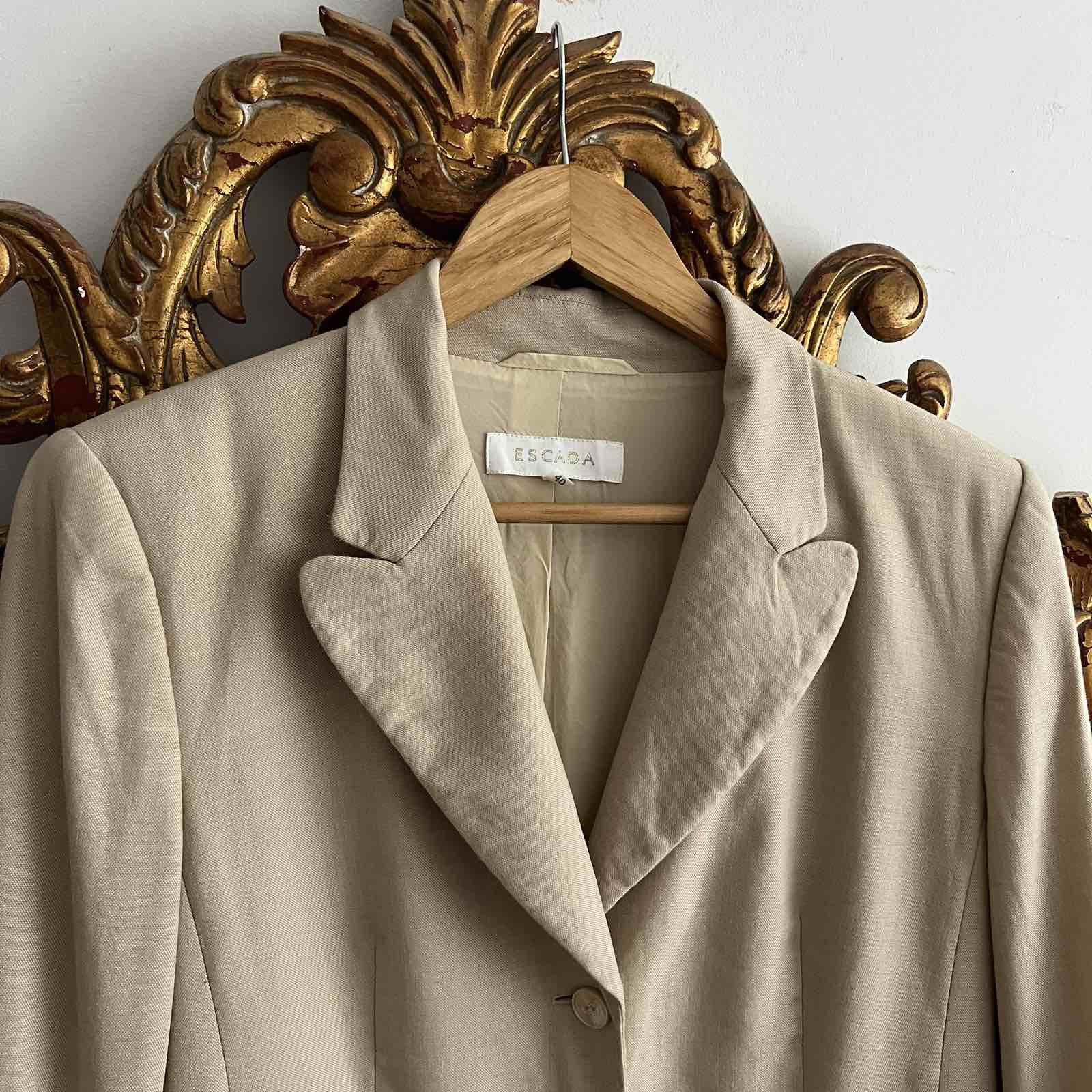 Designer × Escada Rare Escada Designer blazer Wool Sz 40 Size S / US 4 / IT 40 - 4 Thumbnail