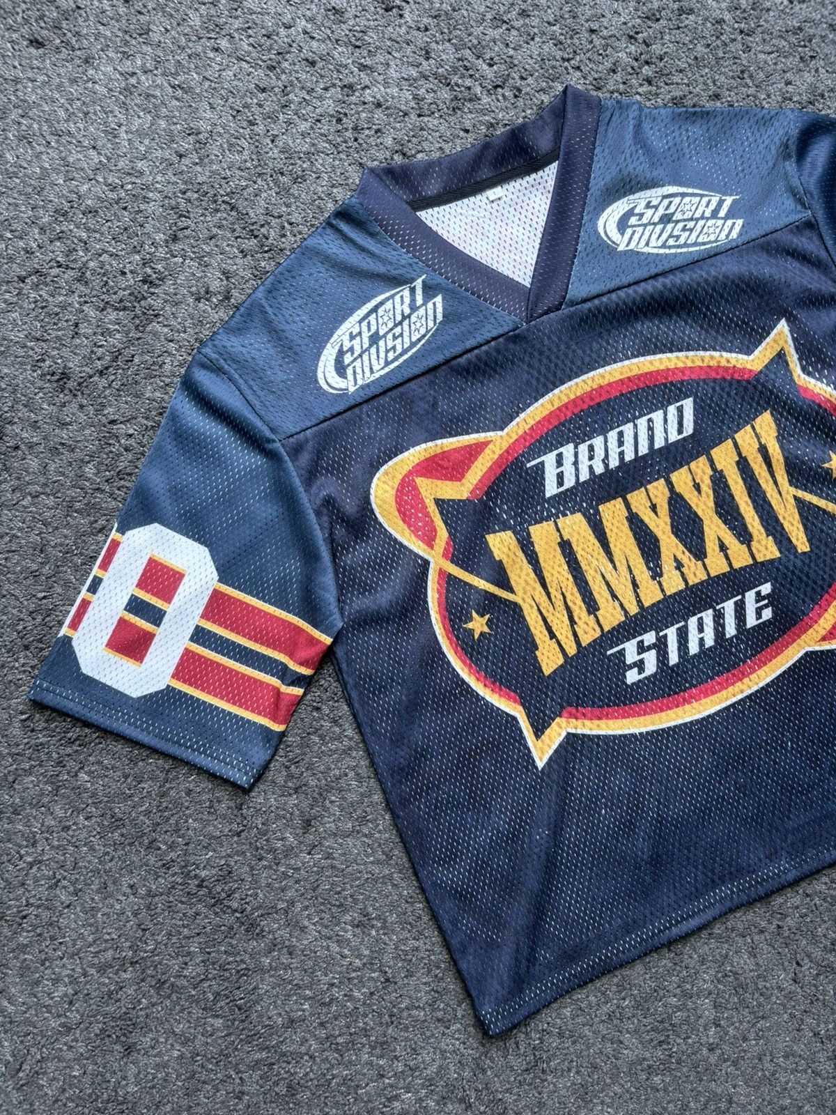 Japanese Brand Vintage style rare brandstate marine blue football jersey Size US L / EU 52-54 / 3 - 3 Thumbnail