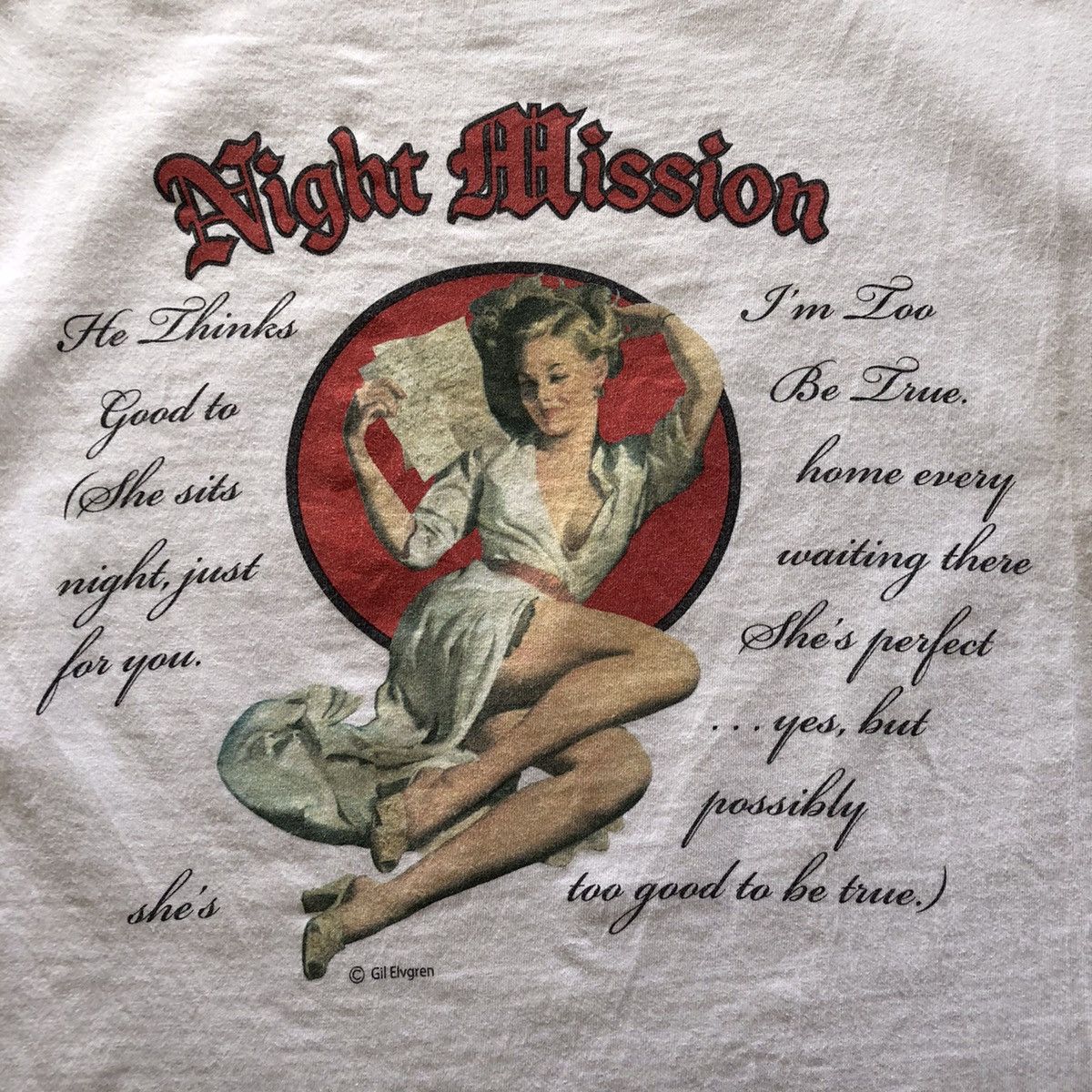 Buzz Rickson's BUZZ RICKSON Sportswear Night Mission T-Shirt Size US M / EU 48-50 / 2 - 5 Thumbnail