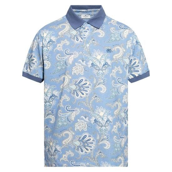 Etro ETRO Men Polo Shirts AK570 MRMD0004 X0800 BLUE Size US XL / EU 56 / 4 - 1 Thumbnail