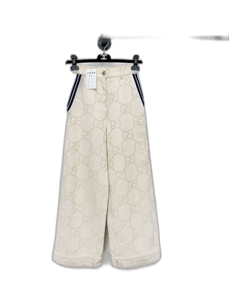 Gucci Gucci Monogram Denim Jeans Size 24" / US 00 / IT 34 - 1 Thumbnail