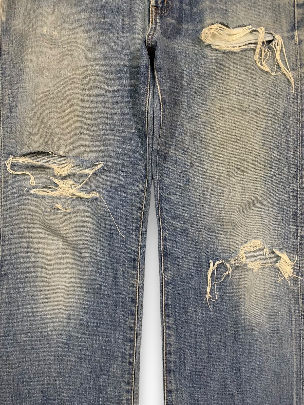 Edwin Vintage Edwin 503 Loose Fit Heavy Distressed Grunge Jeans Size US 32 / EU 48 - 6 Thumbnail