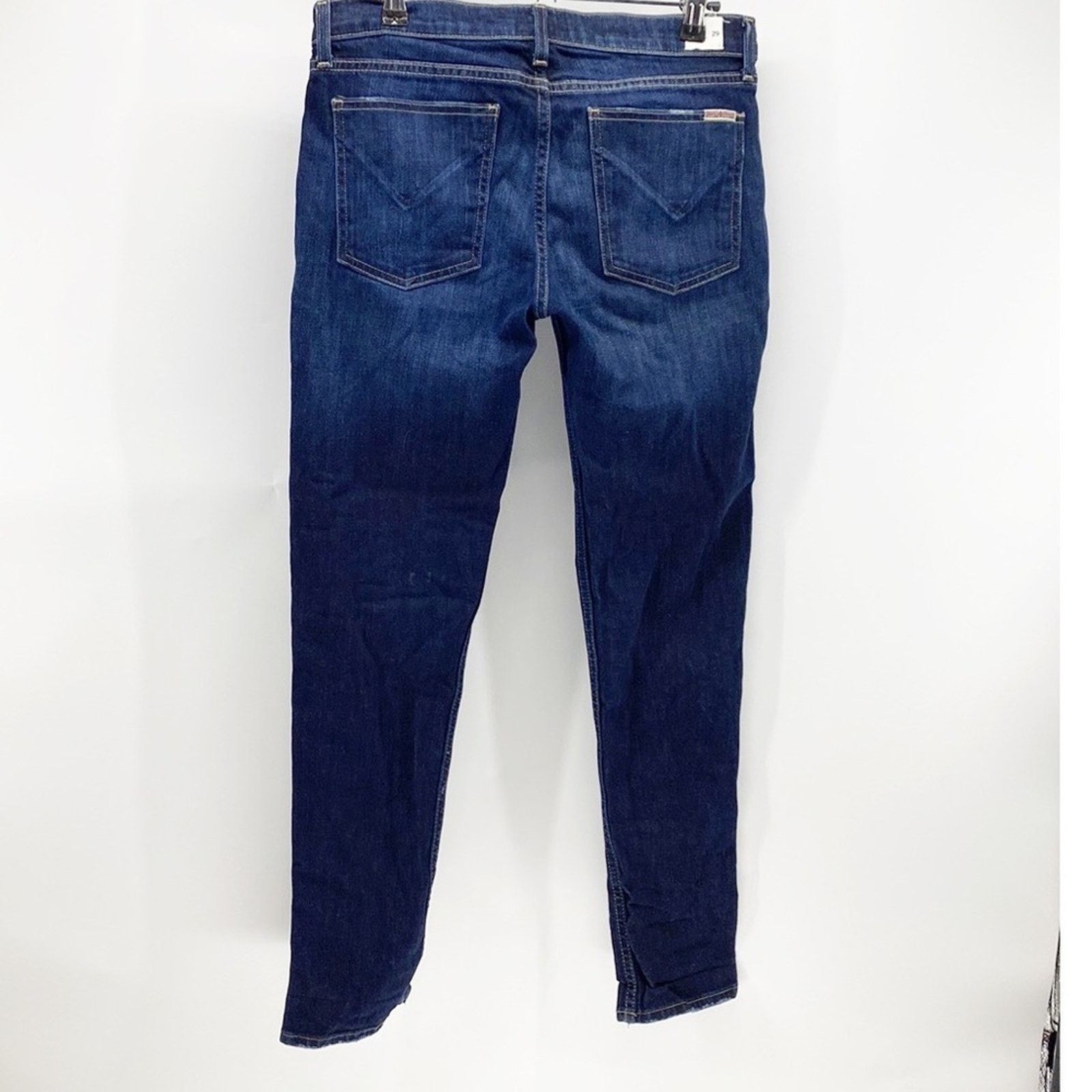 Hudson Hudson crop muse skinny with 5” cuff dark wash low rise Size 29" - 7 Thumbnail