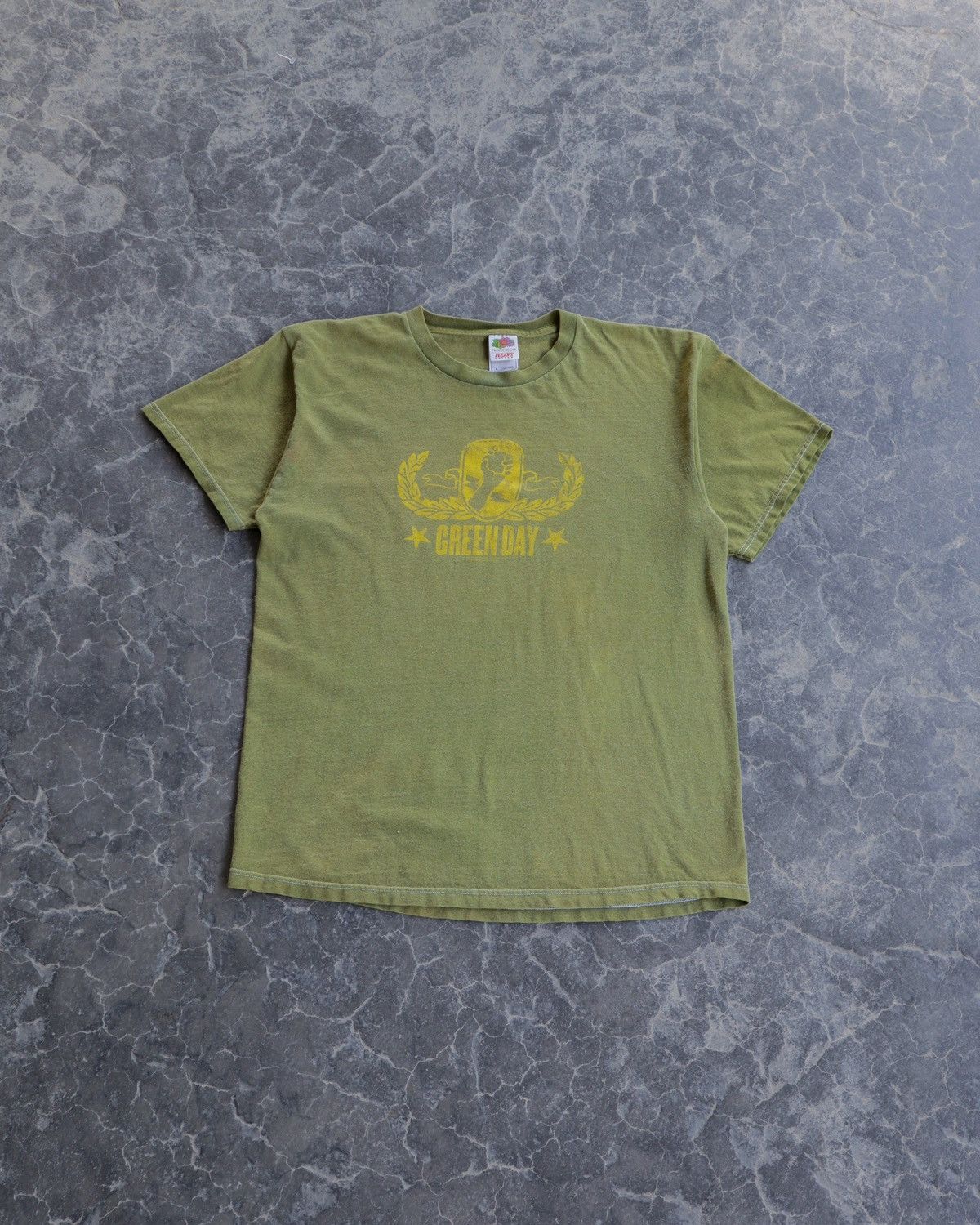 Vintage Y2K Green Day Green Band Tee Fist Archive Europe