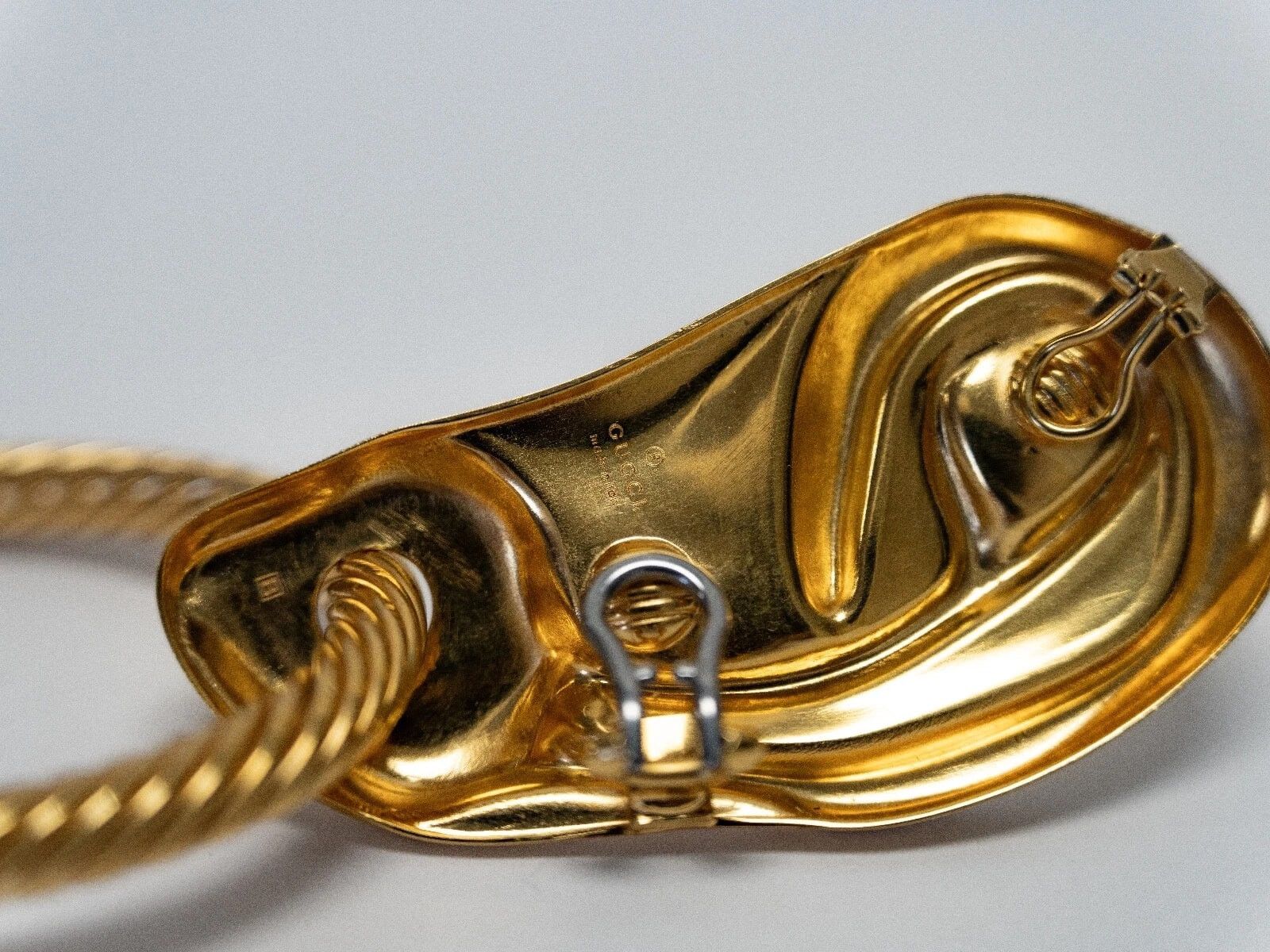 Gucci GUCCI ALESSANDRO MICHELE Runway Surreal Gold Hoop Solo Size ONE SIZE - 4 Thumbnail