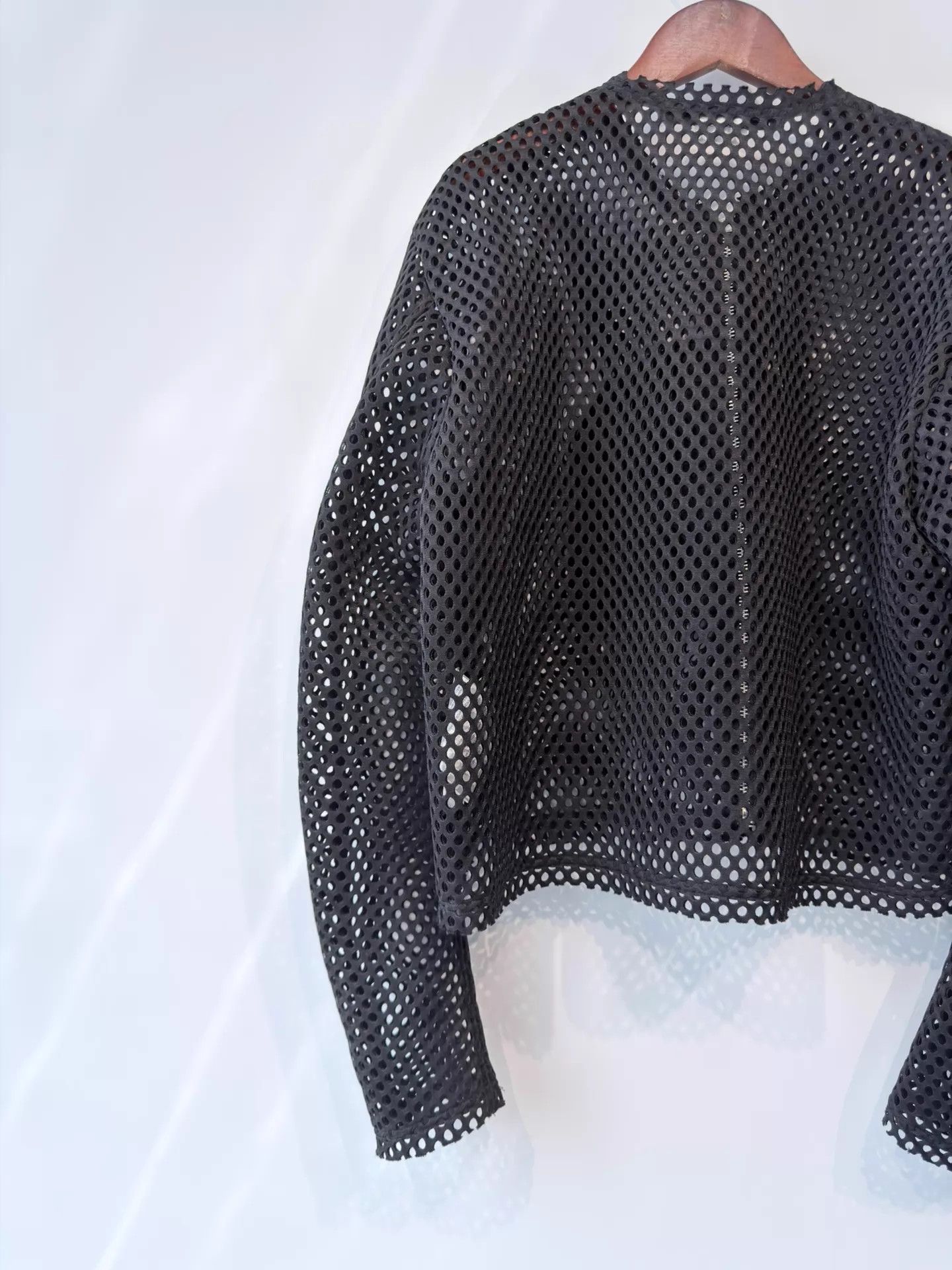 Comme des Garçons Double Zip Mesh Cutout Short Jacket S