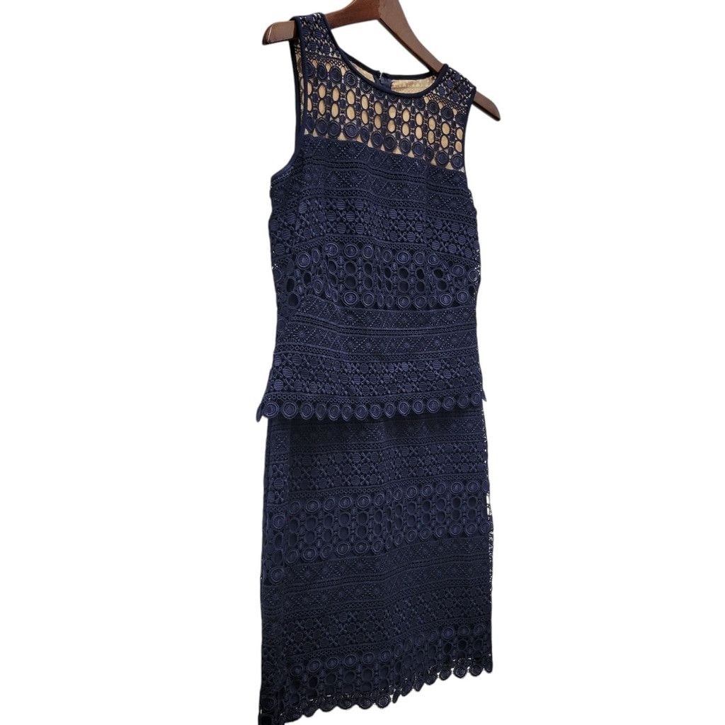 Lauren Ralph Lauren Lauren by Ralph Lauren Women's Sheer-Yoke Lace Dress 8 Size M / US 6-8 / IT 42-44 - 5 Thumbnail