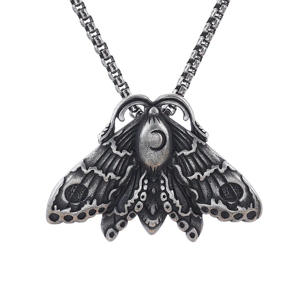 Jewelry Moon Moth Pendant Necklace Size ONE SIZE - 4 Thumbnail